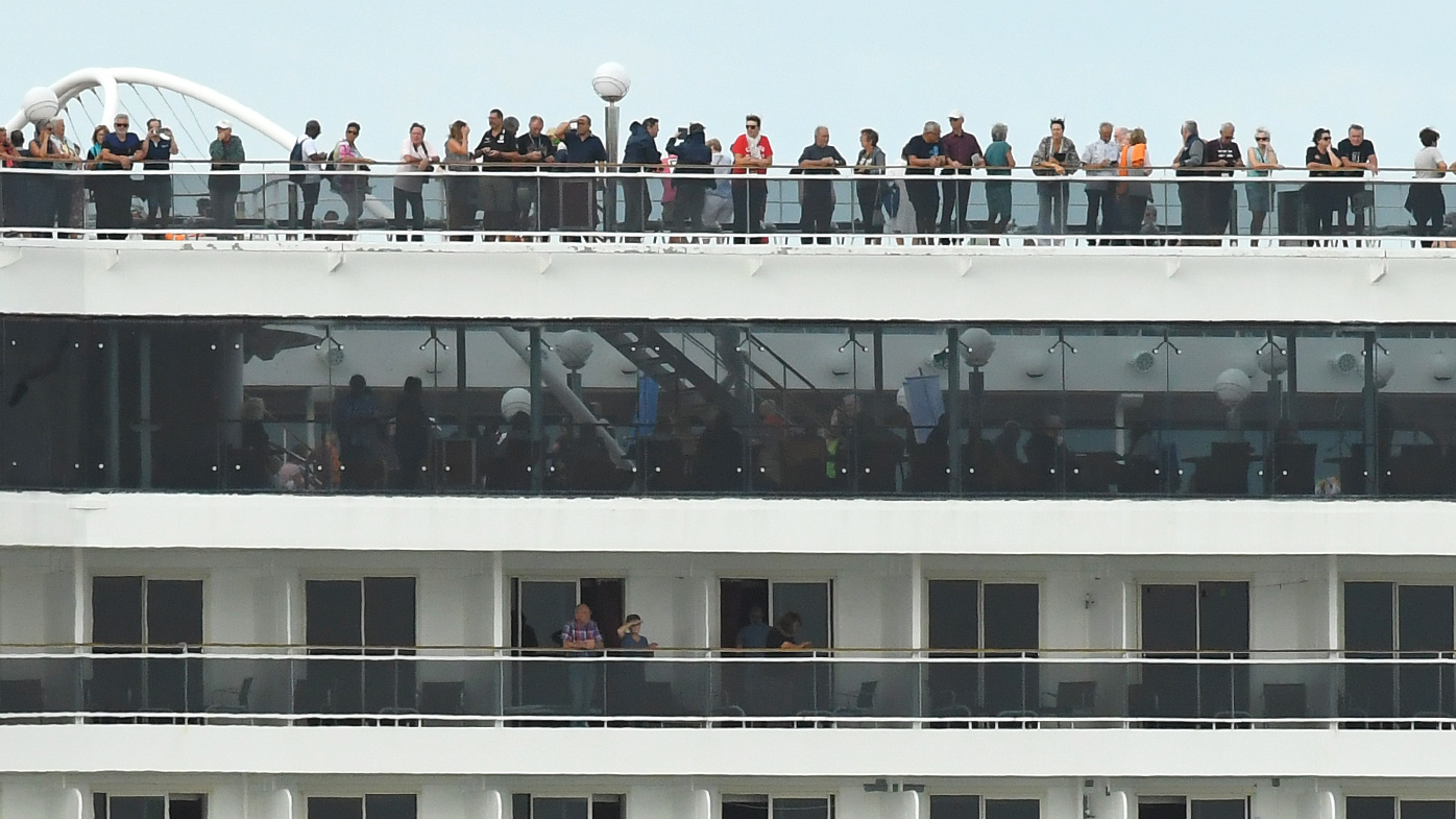Passengers aboard the MSC Magnifica cruise ship, which is understood to be carrying 250 sick passengers and wanting to dock in Western Australia.
