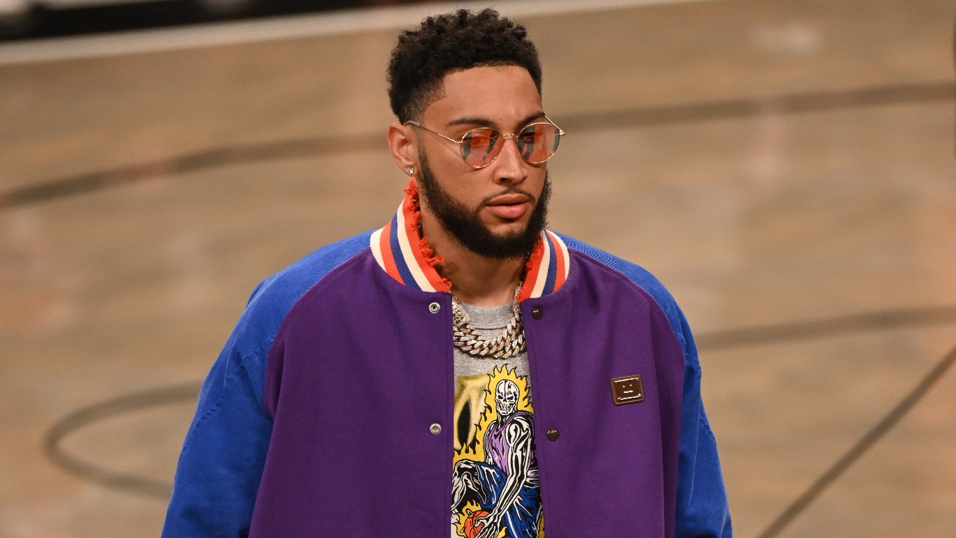 Ben Simmons NBA Brooklyn Nets Purple Bomber Jacket