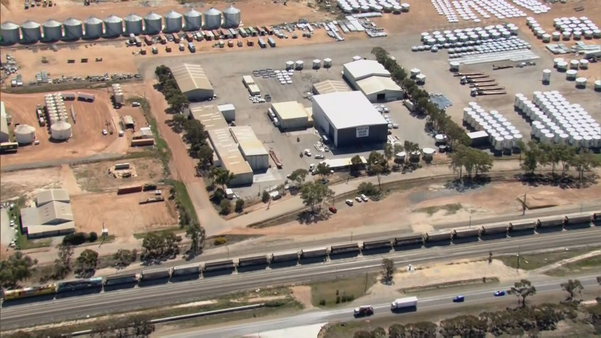 Police were called to a grain silo in the Western Australia's Wheatbelt region earlier today following reports of a shooting. Kellerberrin