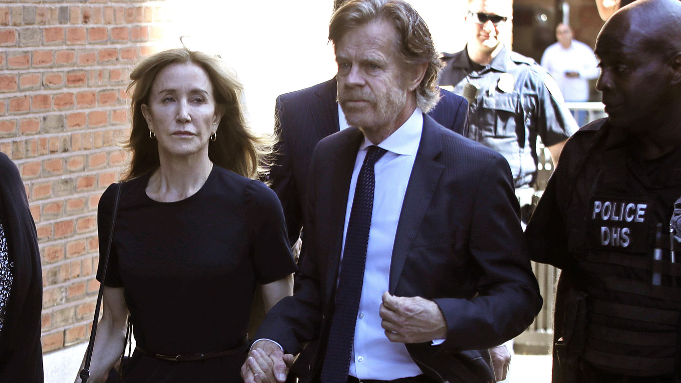 Felicity Huffman, William H Macy college admissions scandal court