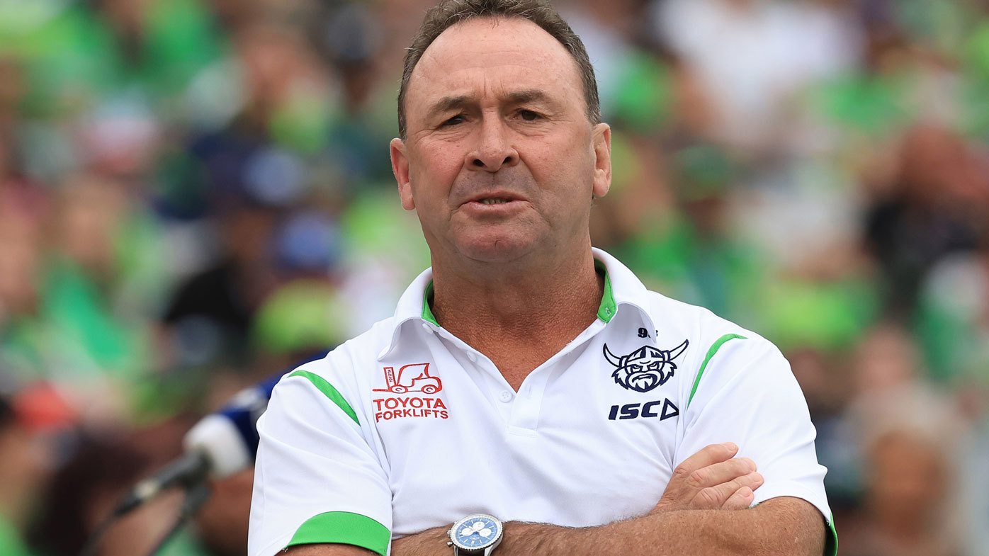 Canberra Raiders coach Ricky Stuart.