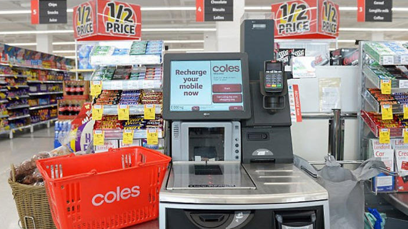 Coles is cracking down on self-service checkout theft. 
