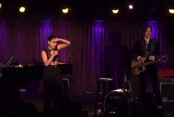 Reeve Carney and Eva Noblezada announce their engagement mid-show