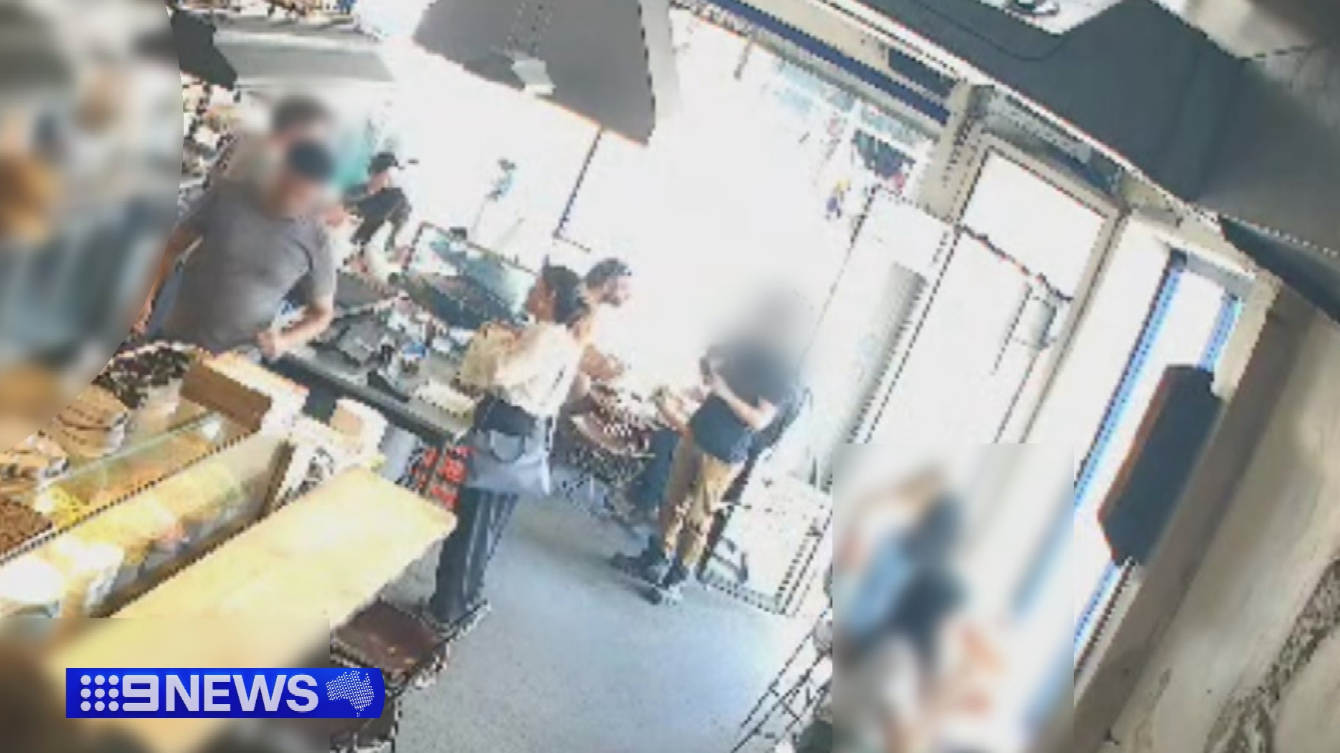 Moments after Birenbaum left the cafe, the Daily Telegraph journalist can be seen speaking with staff.