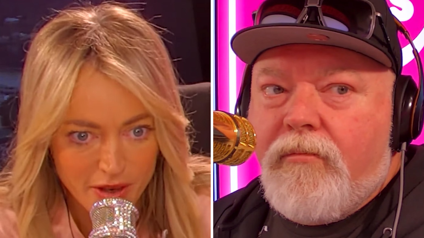 Henderson, along with co-host Kyle Sandilands, said Hassos "dropped the bombshell" on them just seconds before going to air.