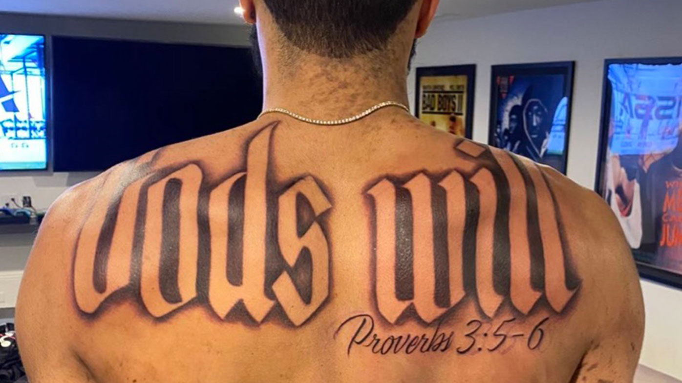 Inspiration behind Jayson Tatum's tattoos revealed as NBA star has bold  message inked across his back
