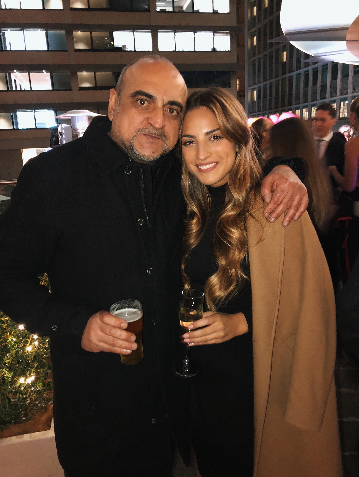 Jade Brycki with her dad