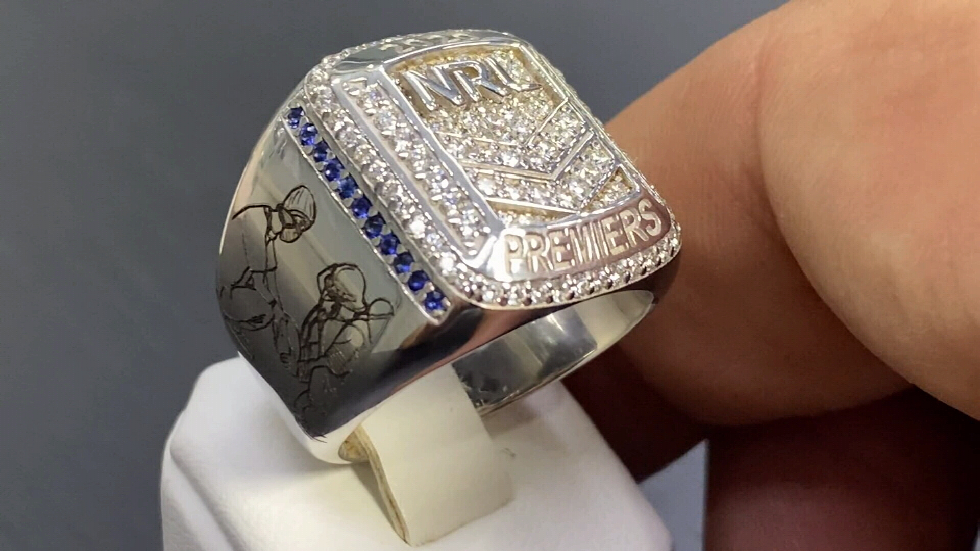 NRL grand final 2020 ring design tribute to firefighters and health workers, NRLW grand final