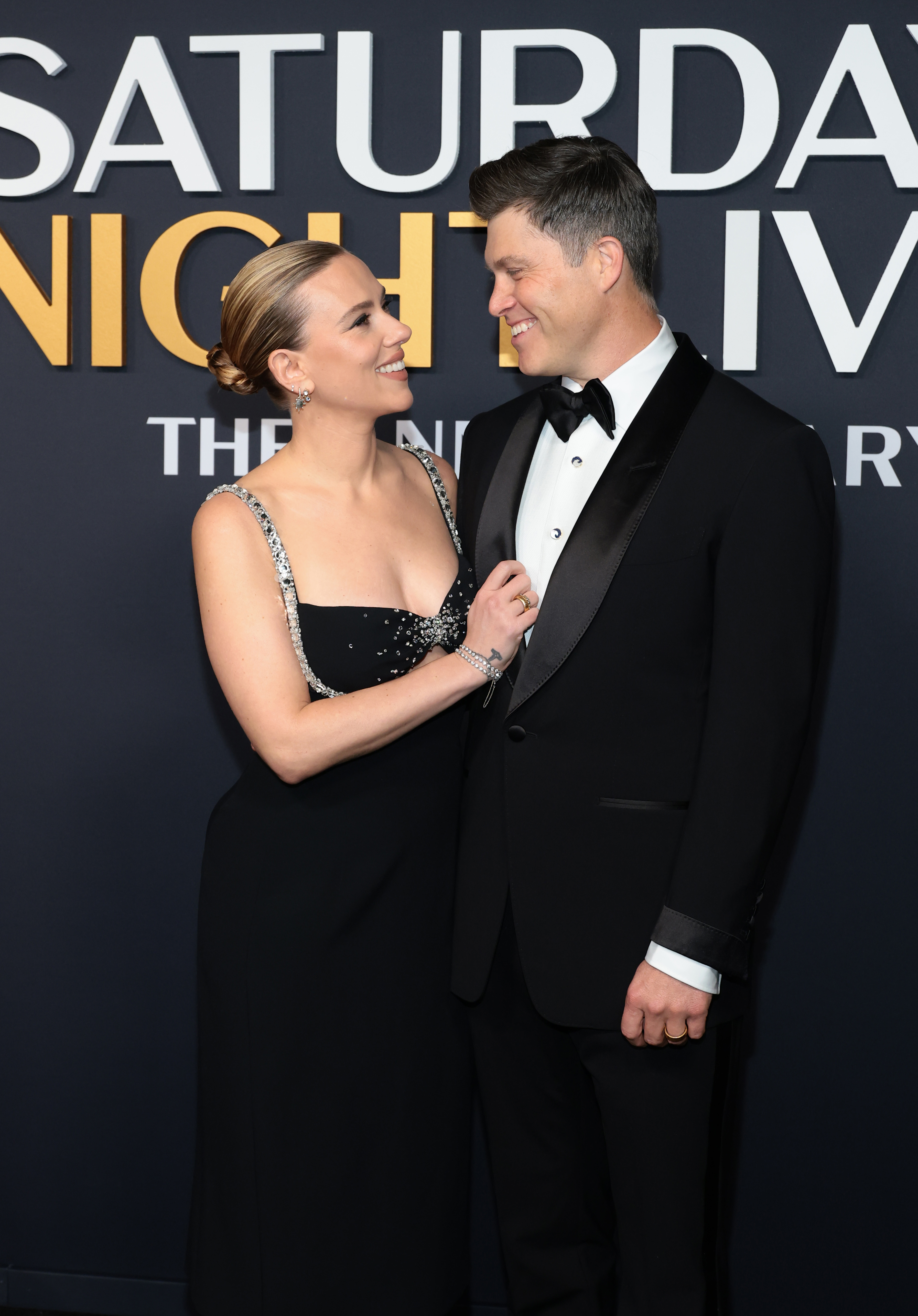 Scarlett Johansson and Colin Jost