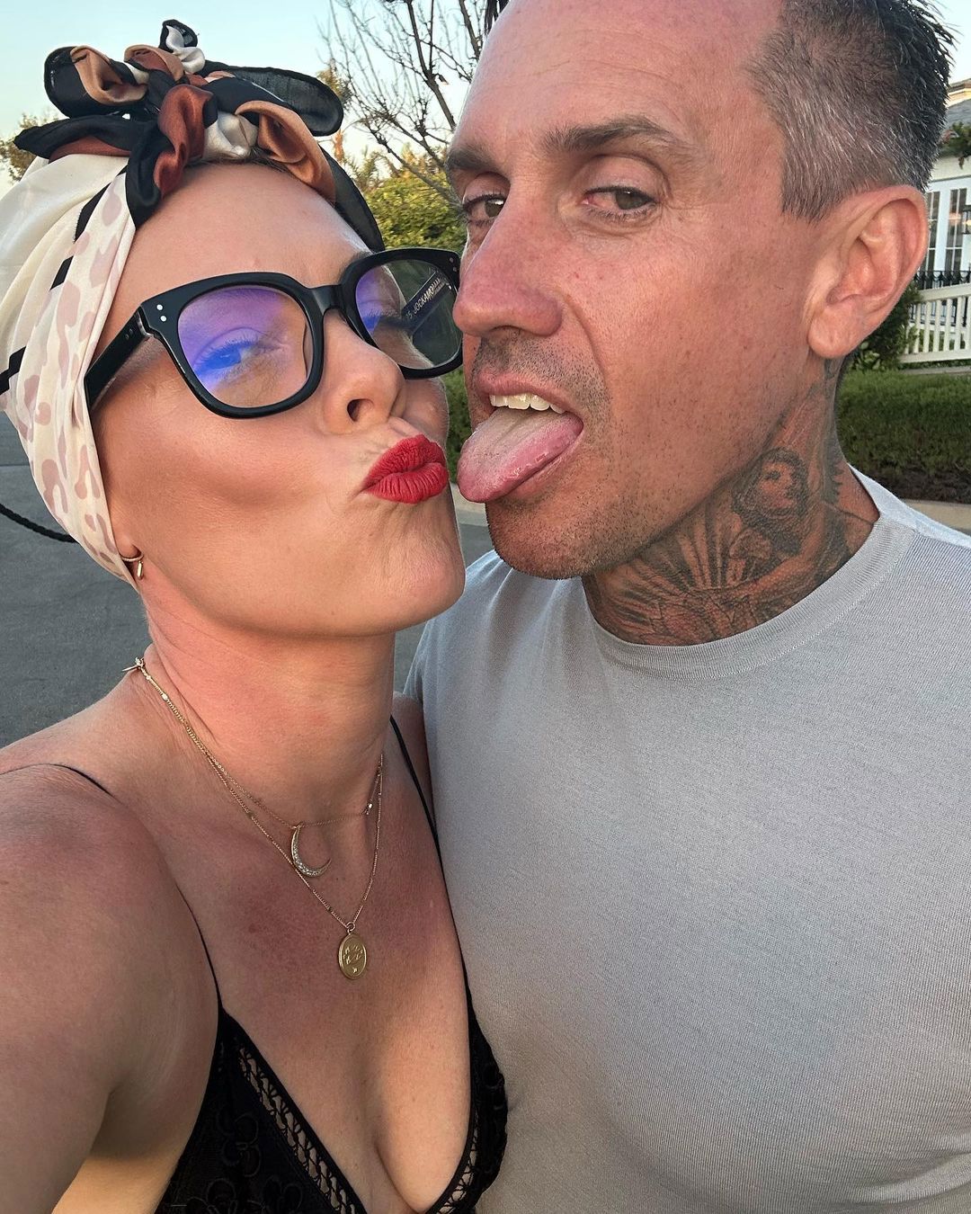 Pink and husband Carey Hart