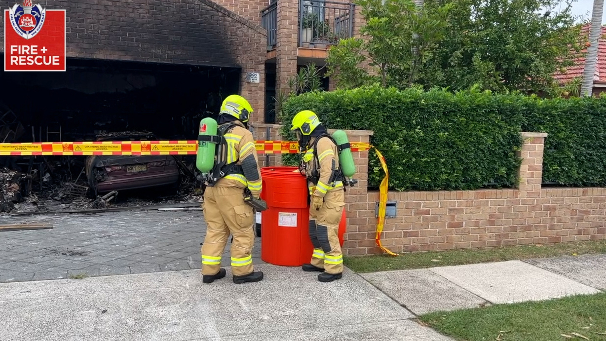NSW Fire and Rescue is warning people to beware of faulty batteries after an e-bike burst into flames in Sydney.