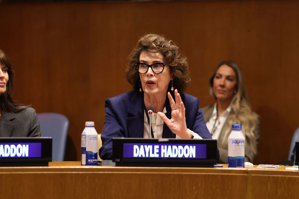 NEW YORK, NEW YORK - MAY 31: Dayle Haddon attends We The Planet/#WETHEFUTURE: Reimagining The Future of Global Mental Health Health at United Nations on May 31, 2024 in New York City. (Photo by Rob Kim/Getty Images for We The Planet)