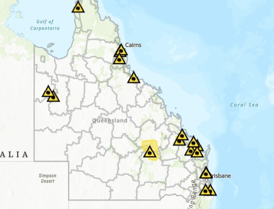 Fires in Queensland today