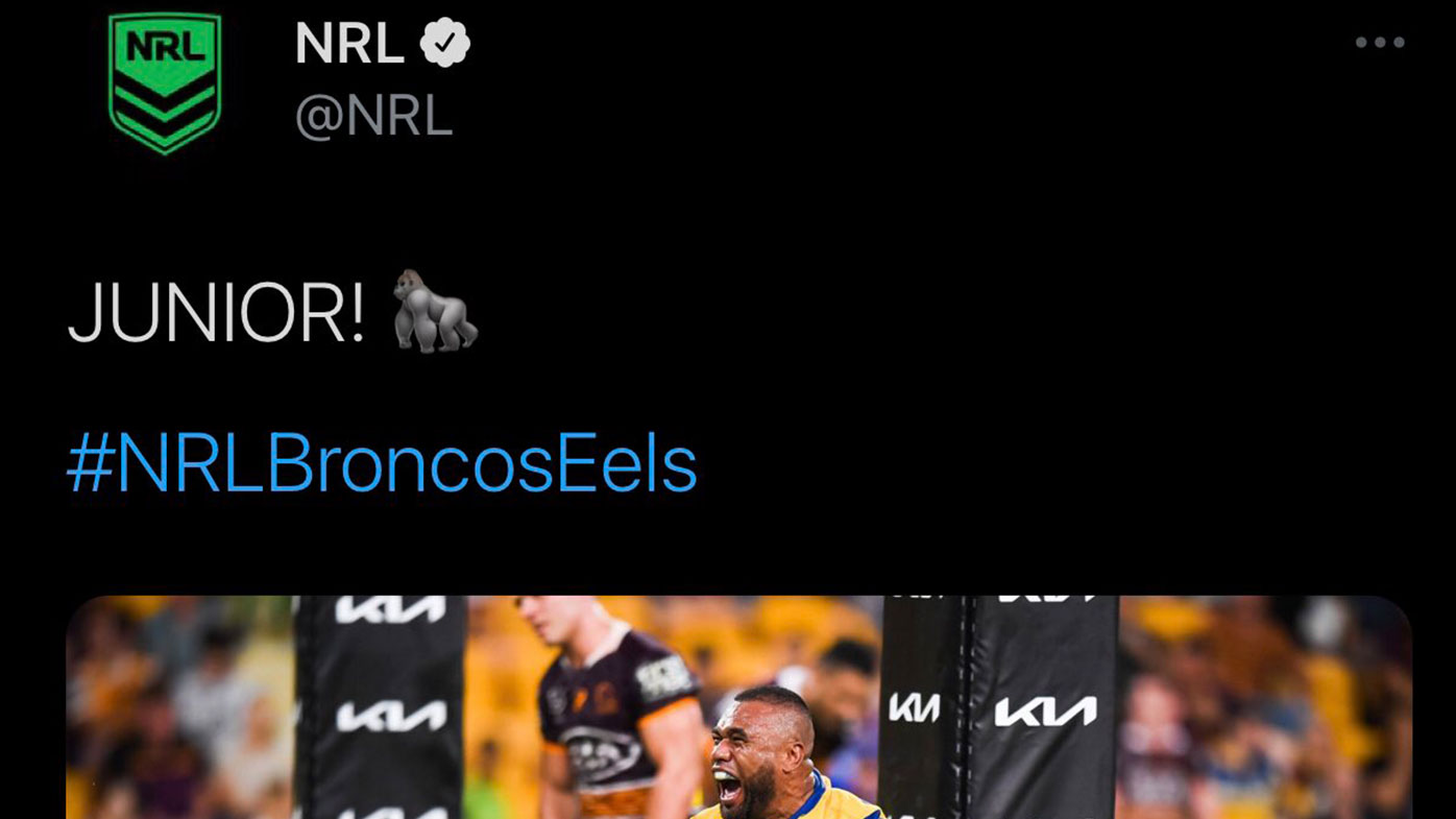 A screenshot of the tweet 