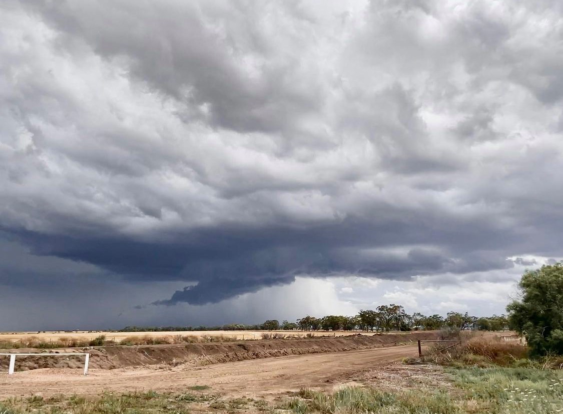 Storm clouds roll over Moree in northern New South Wales. The Bureau of Meteorology has shared this image, which was sent in by Wild Lil Image (@wildlil.i on Instagram).