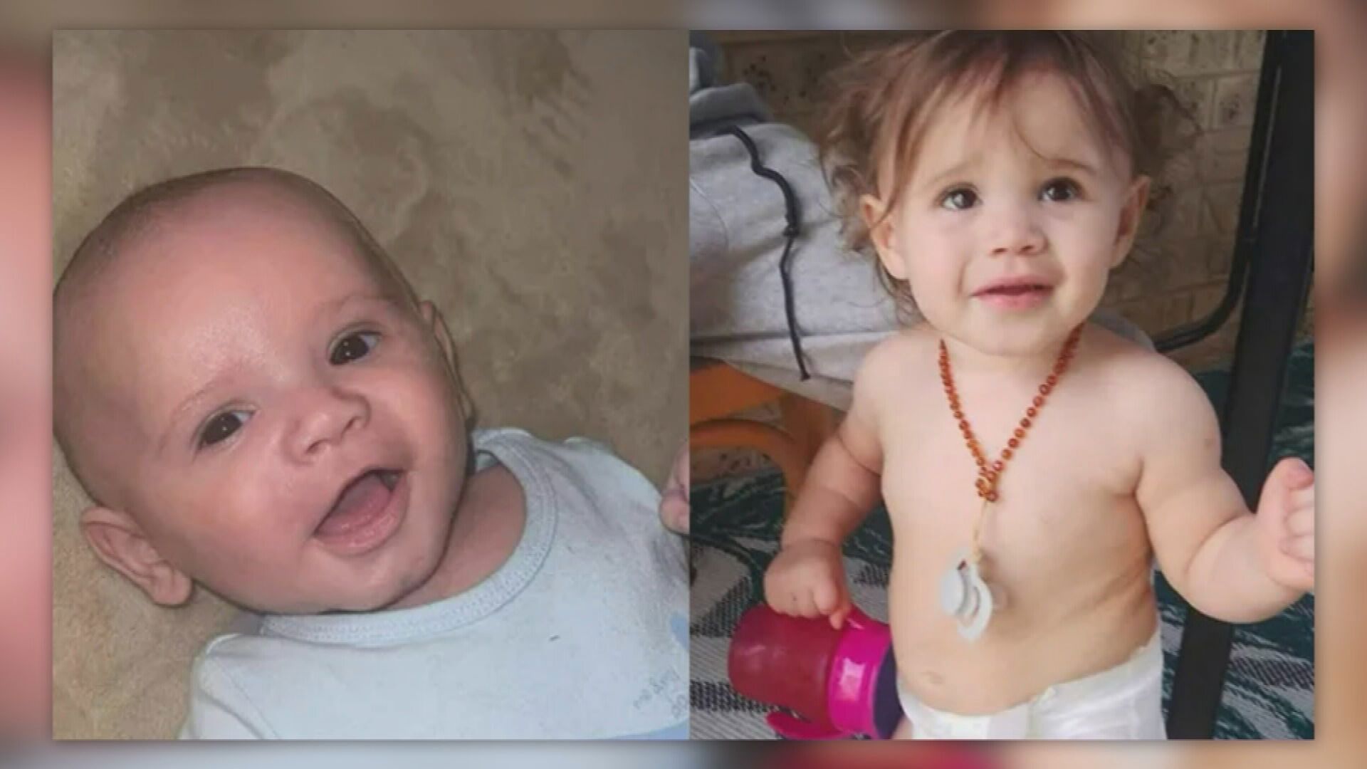 Toddlers Desmond and Maddison were staying with family friends at a duplex on Opal Street in Emerald when the blaze erupted at about 6.48am (7.48am AEDT) today.