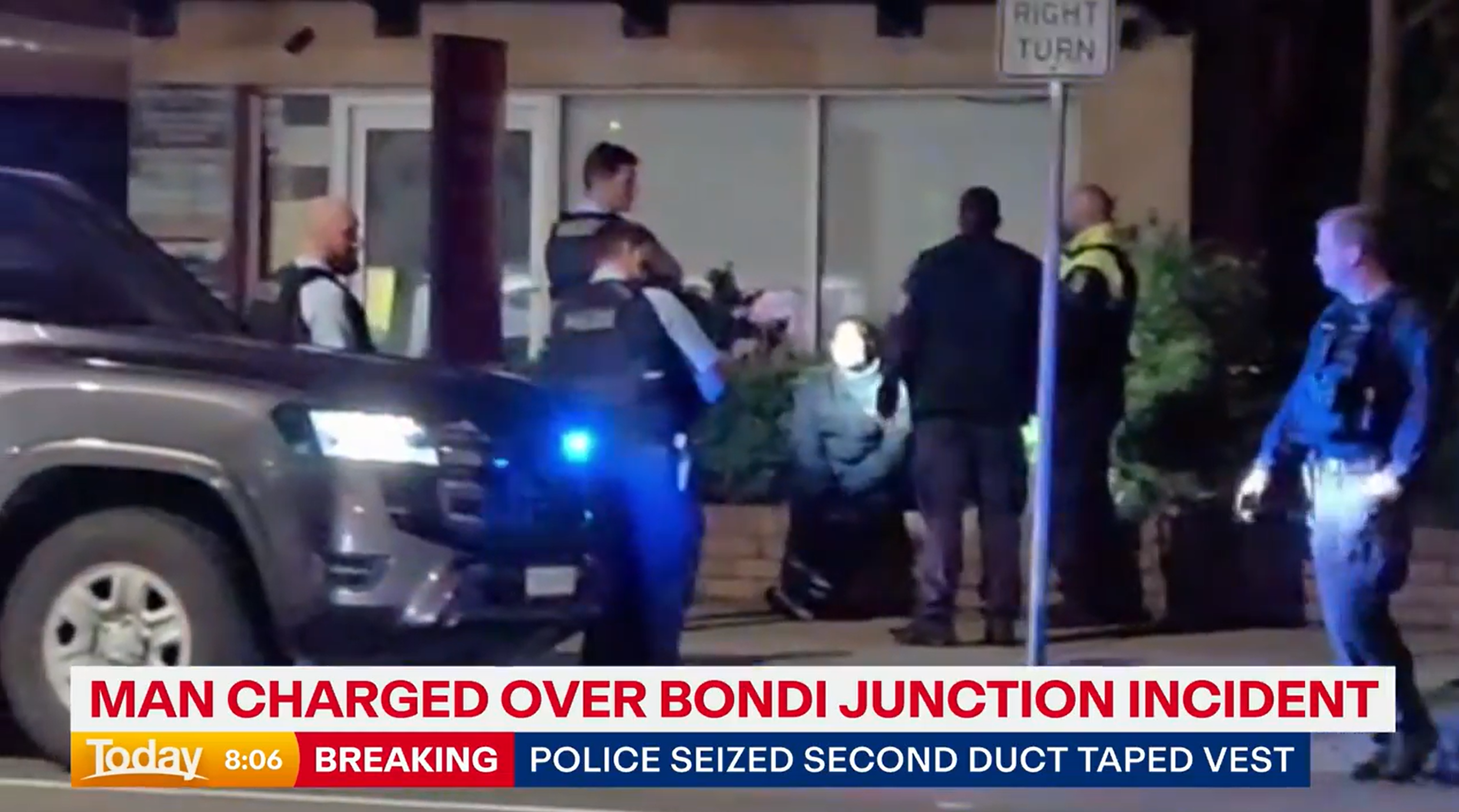 Police were called to Oxford Street, Bondi Junction, about 10.10pm on Sunday following reports of suspicious behaviour.