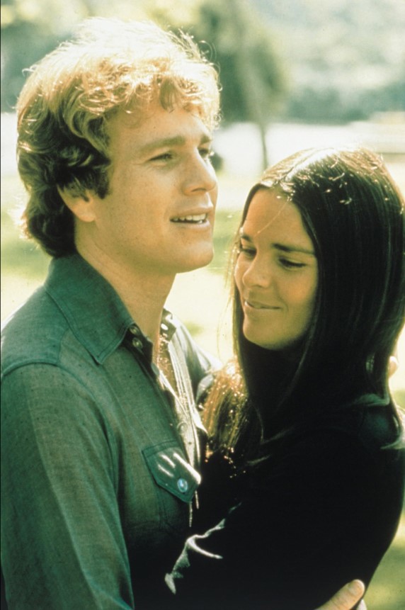 Ryan O'Neal and Ali McGraw in Love Story