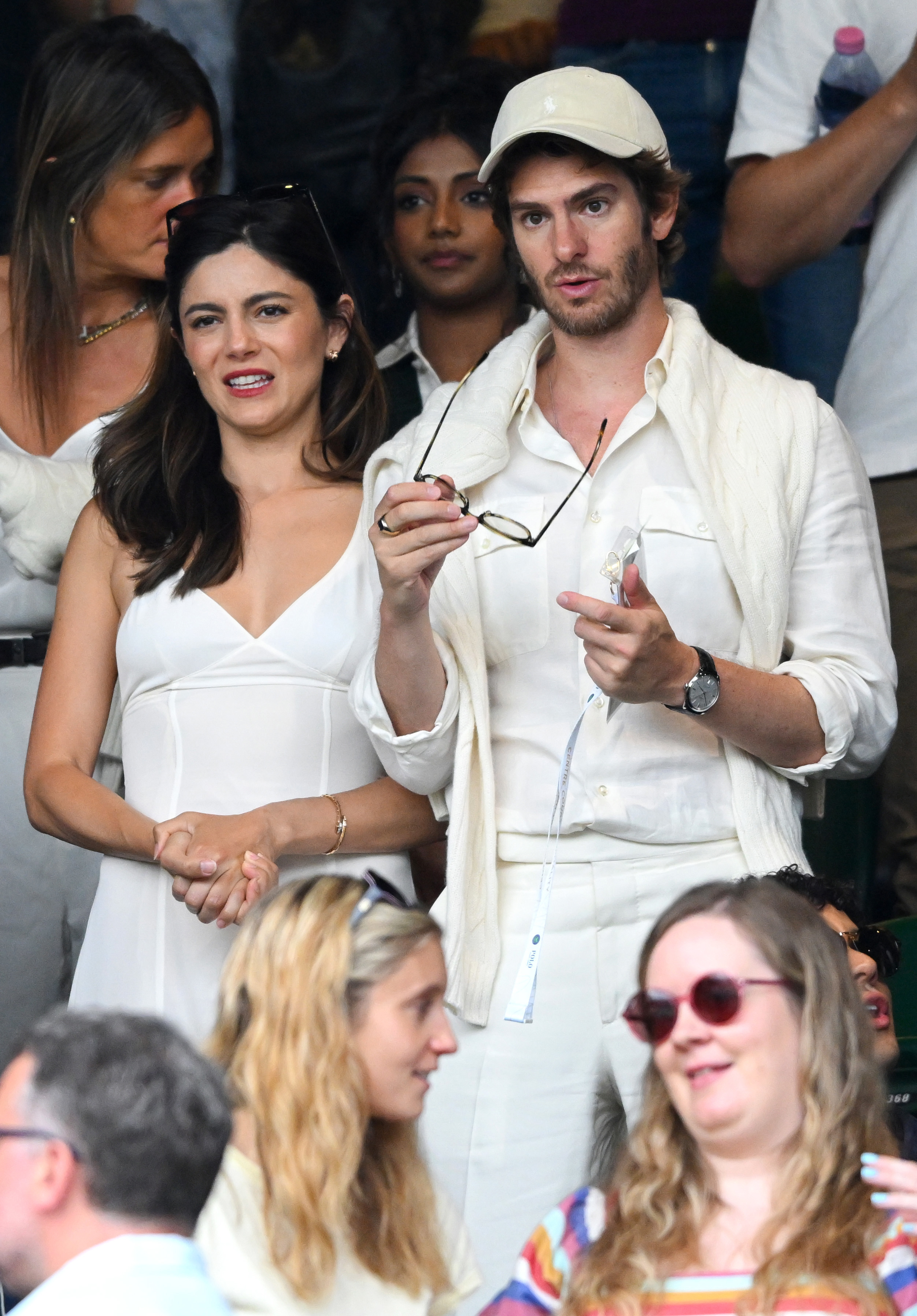 andrew garfield wimbledon hard launch new girlfriend monica barbaro