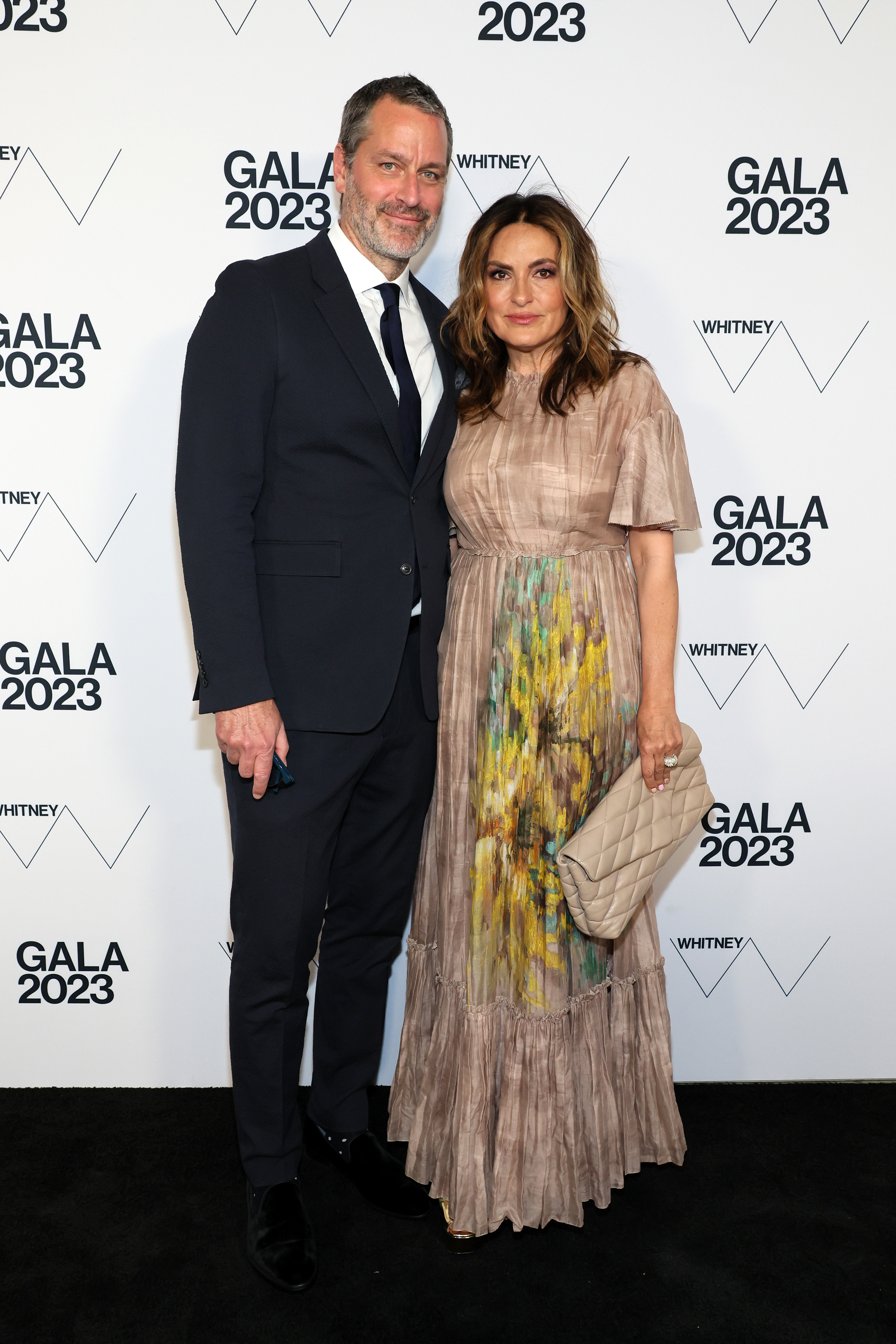 NEW YORK, NEW YORK - MAY 16: Peter Hermann and Mariska Hargitay attend the 2023 Whitney Gala and Studio Party at The Whitney Museum of American Art on May 16, 2023 in New York City. (Photo by Dia Dipasupil/Getty Images)