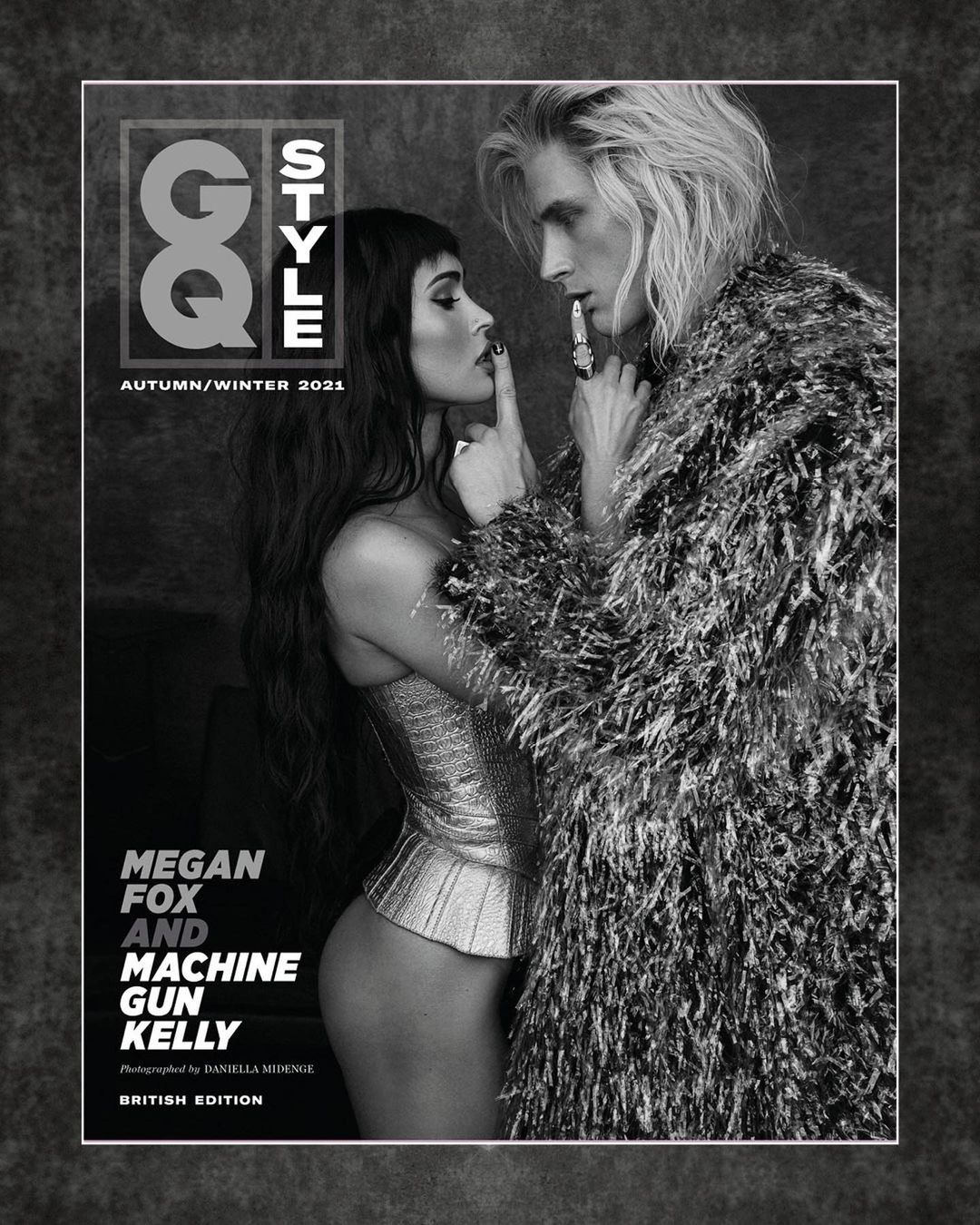 Megan Fox and Machine Gun Kelly on the cover of British GQ