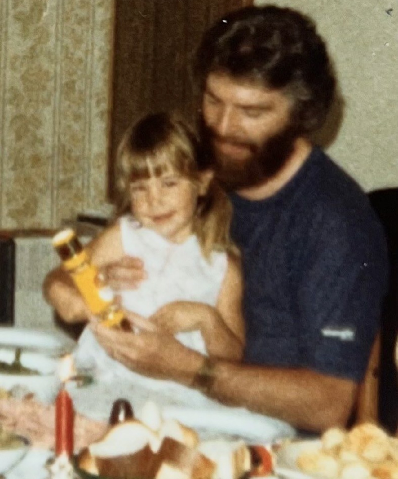 Jules Sebastian and her late father.