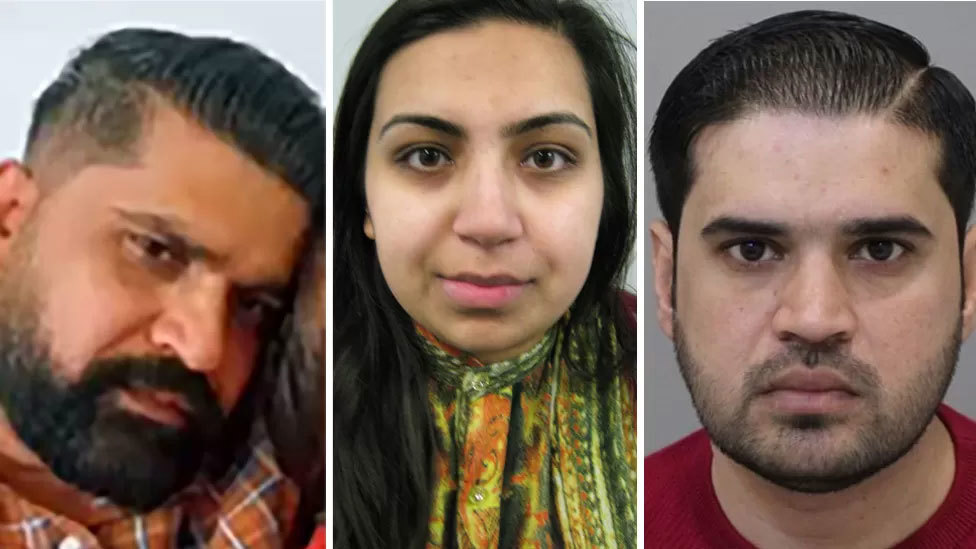Sara's father Urfan Sharif, aged 41, his partner Beinash Batool, 29, and his brother Faisal Malik, 28, are wanted by police.