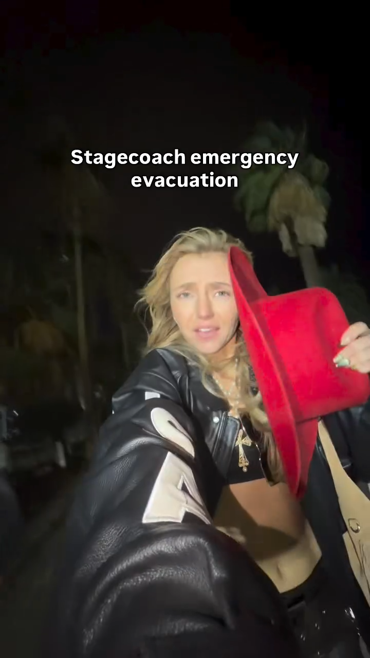 Stagecoach Music Festival 2026 wild wind extreme weather emergency evacuation
