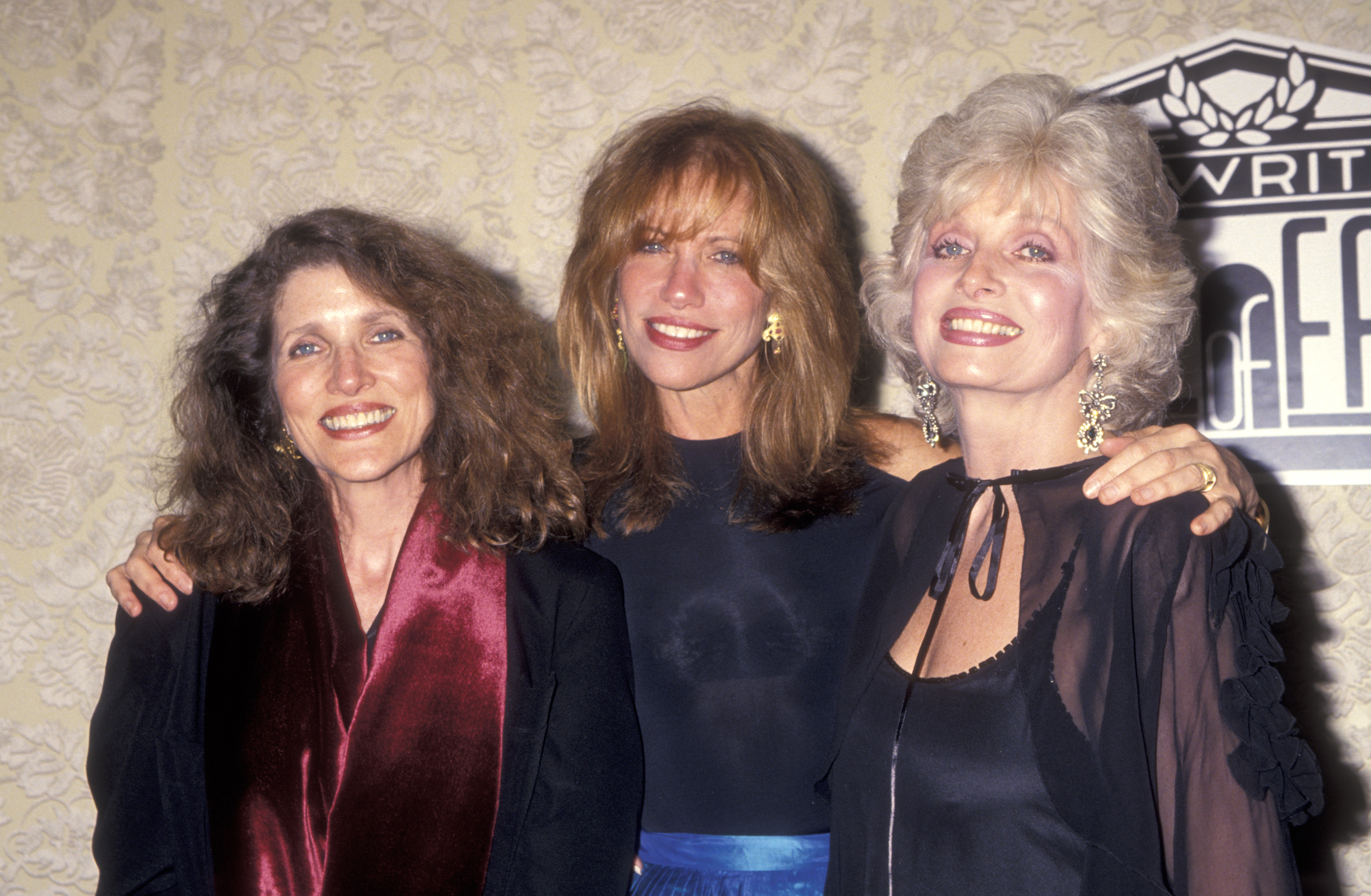 NEW YORK CITY - JUNE 1:  Musician Carly Simon and sisters Lucy Simon and Joanna Simon attend The National Academy of Popular Music's 25th Annual Songwriters Hall of Fame Induction Ceremony on June 1, 1994 at Sheraton New York Hotel and Towers in New York City, New York. (Photo by Ron Galella, Ltd./Ron Galella Collection via Getty Images)