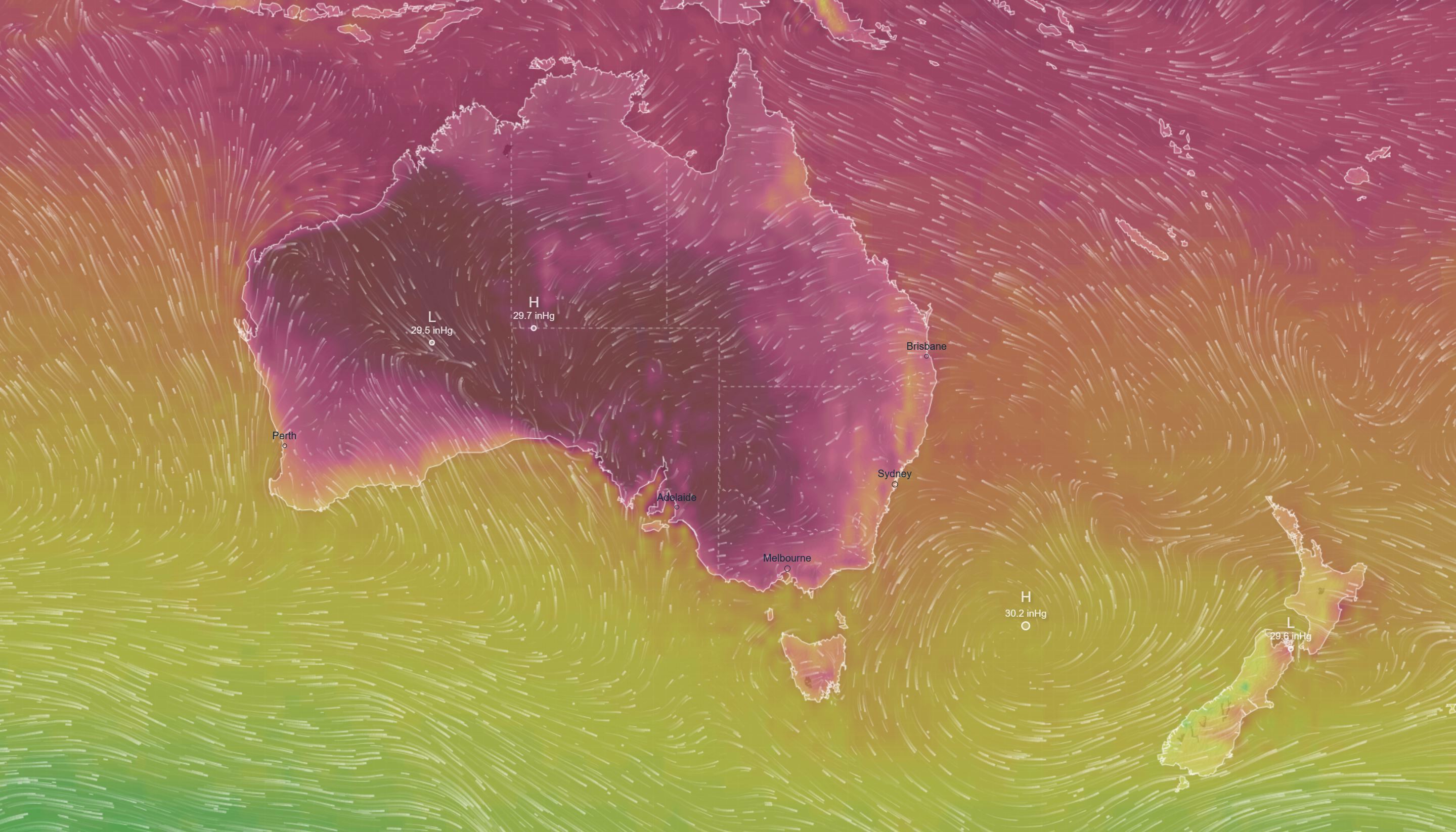 Parts of Australia are likely to be hit by thunderstorms in the next few days.