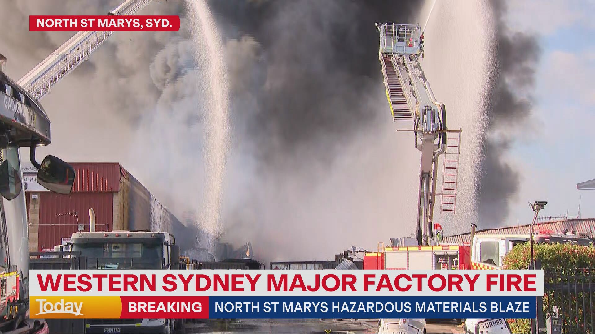 Firefighters warn the fire could continue to burn for days as they continue to fight it this morning.