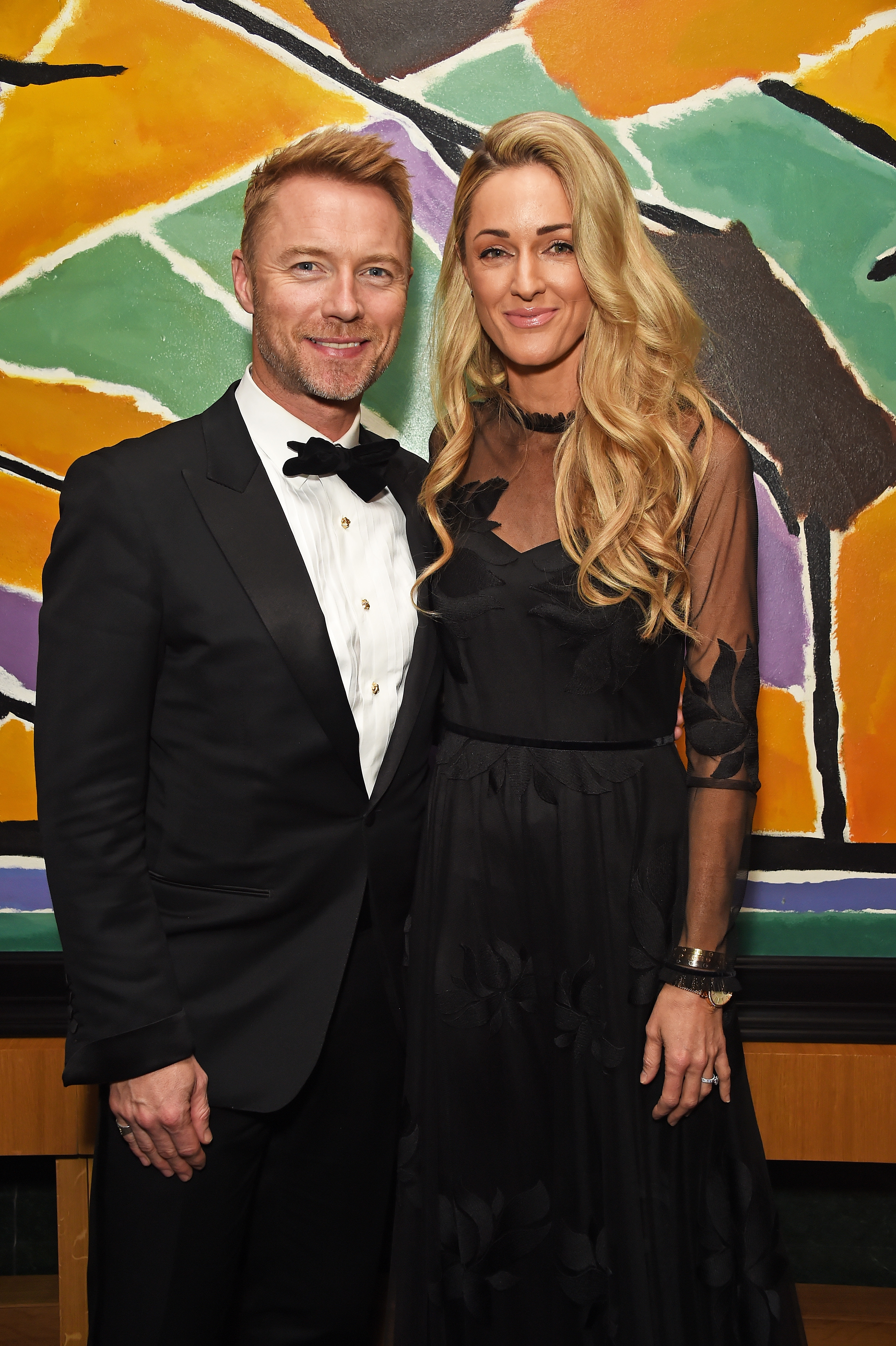Ronan Keating and wife Storm attends the 9th Annual Global Gift Gala held at The Rosewood Hotel on November 2, 2018 in London, England.