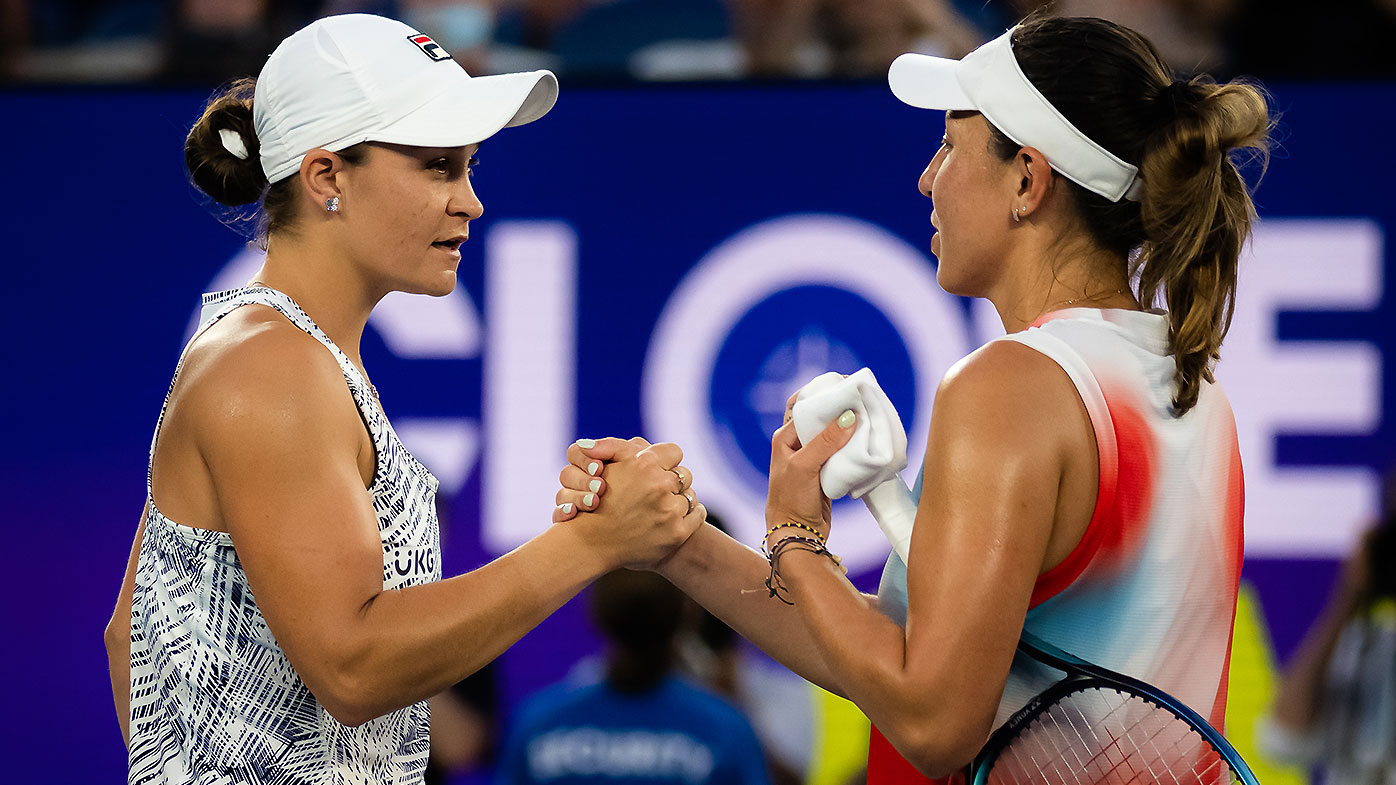 Ash Barty and Jessica Pegula