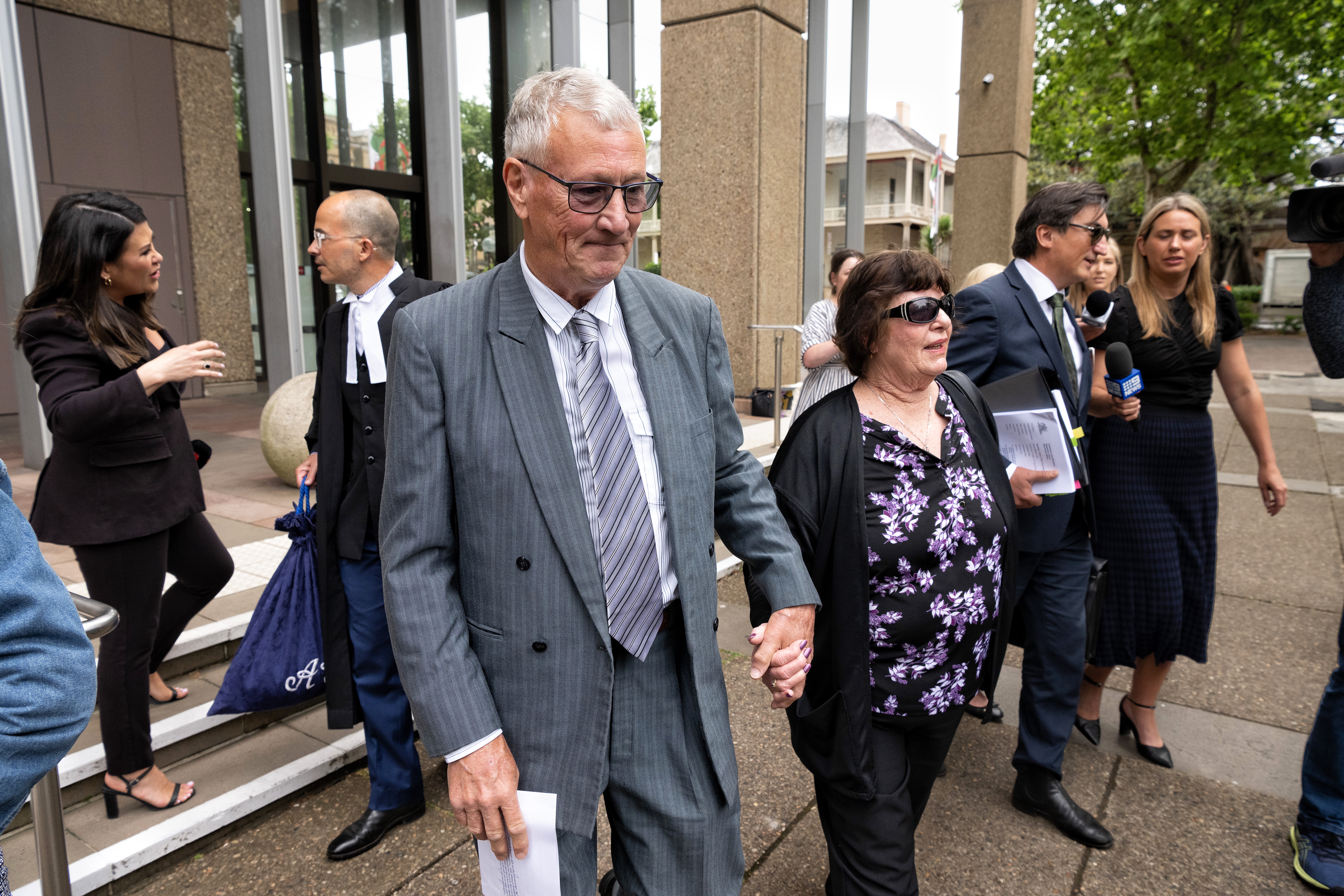 Bill  Spedding leaves the Queens Square Supreme Court after successfully suing the NSW POLICE for wrongful arrest related to the William Tyrrell case. Photo Nick Moir 1 Dec 2022