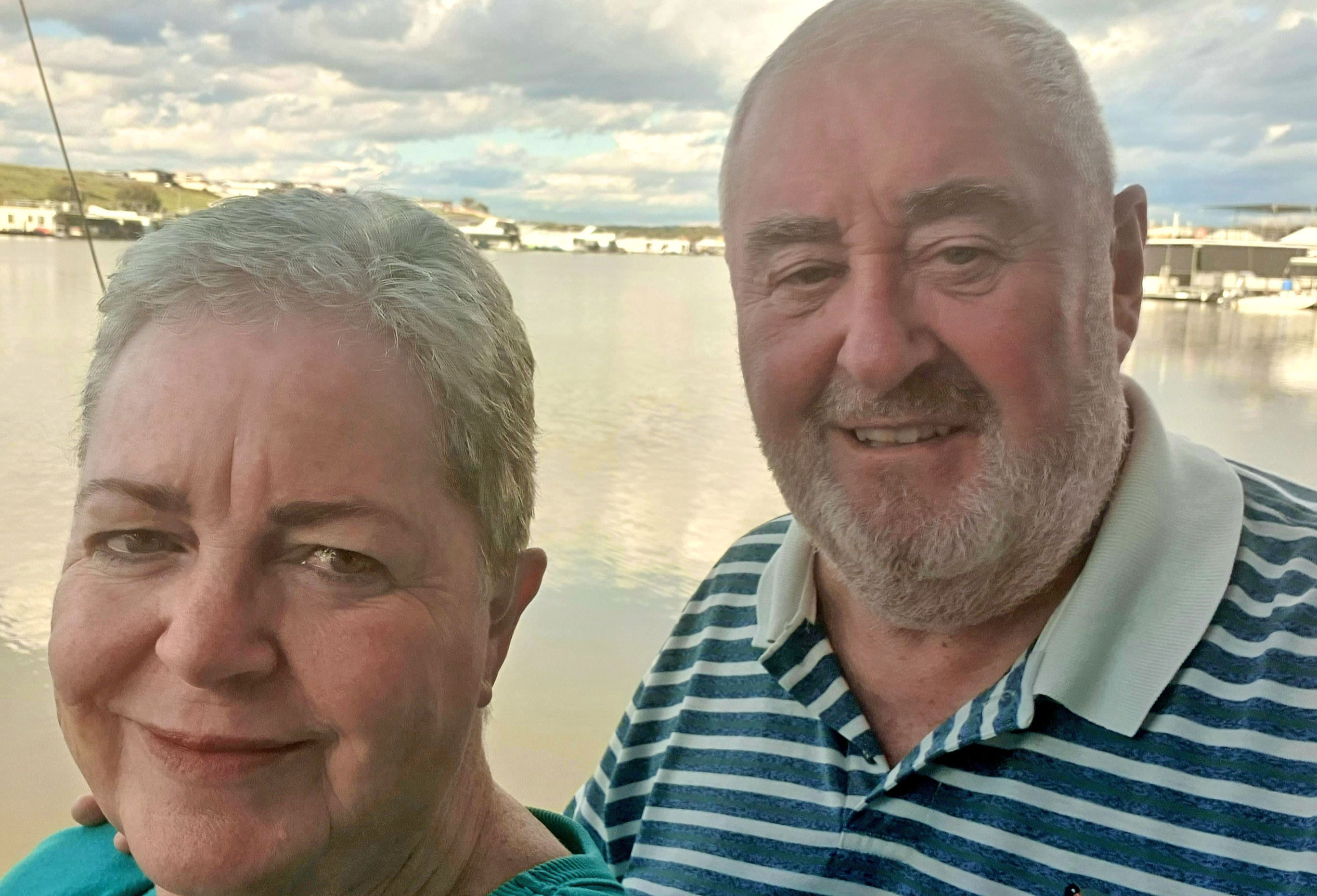 Suzi and Les Penley have been living on board their houseboat on the Murray River for 12 years.