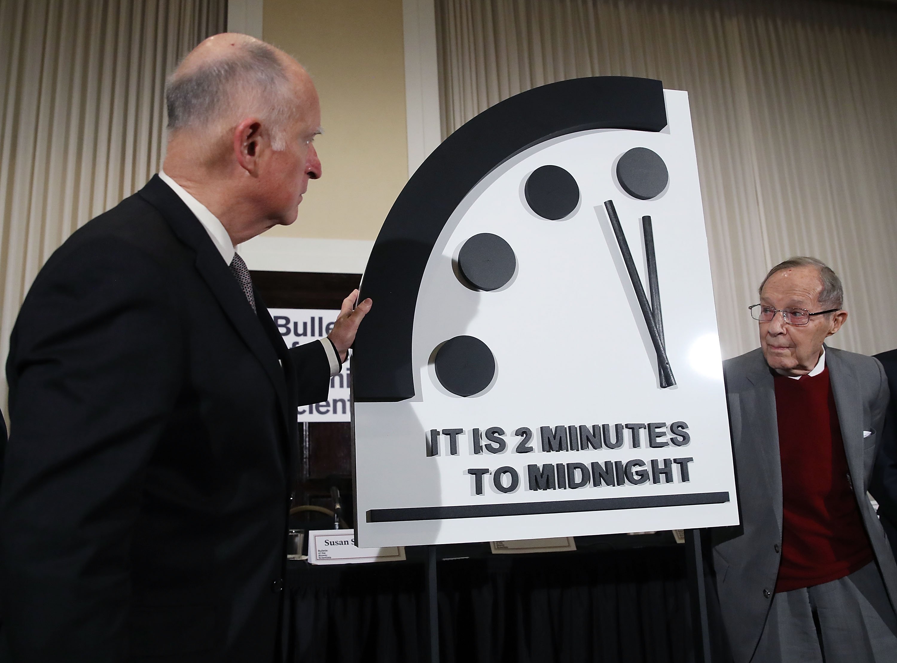 The Doomsday Clock is being reset Thursday, letting humanity know if we've inched any closer to the complete and total annihilation of the earth (well, at least metaphorically).