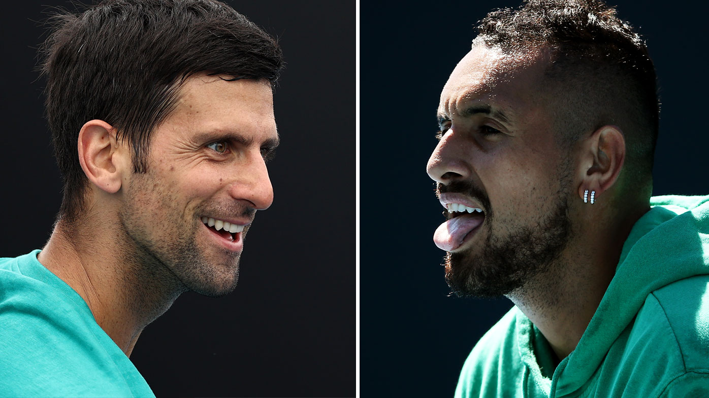 Novak Djokovic has reignited his feud with Nick Kyrgios. (Getty)