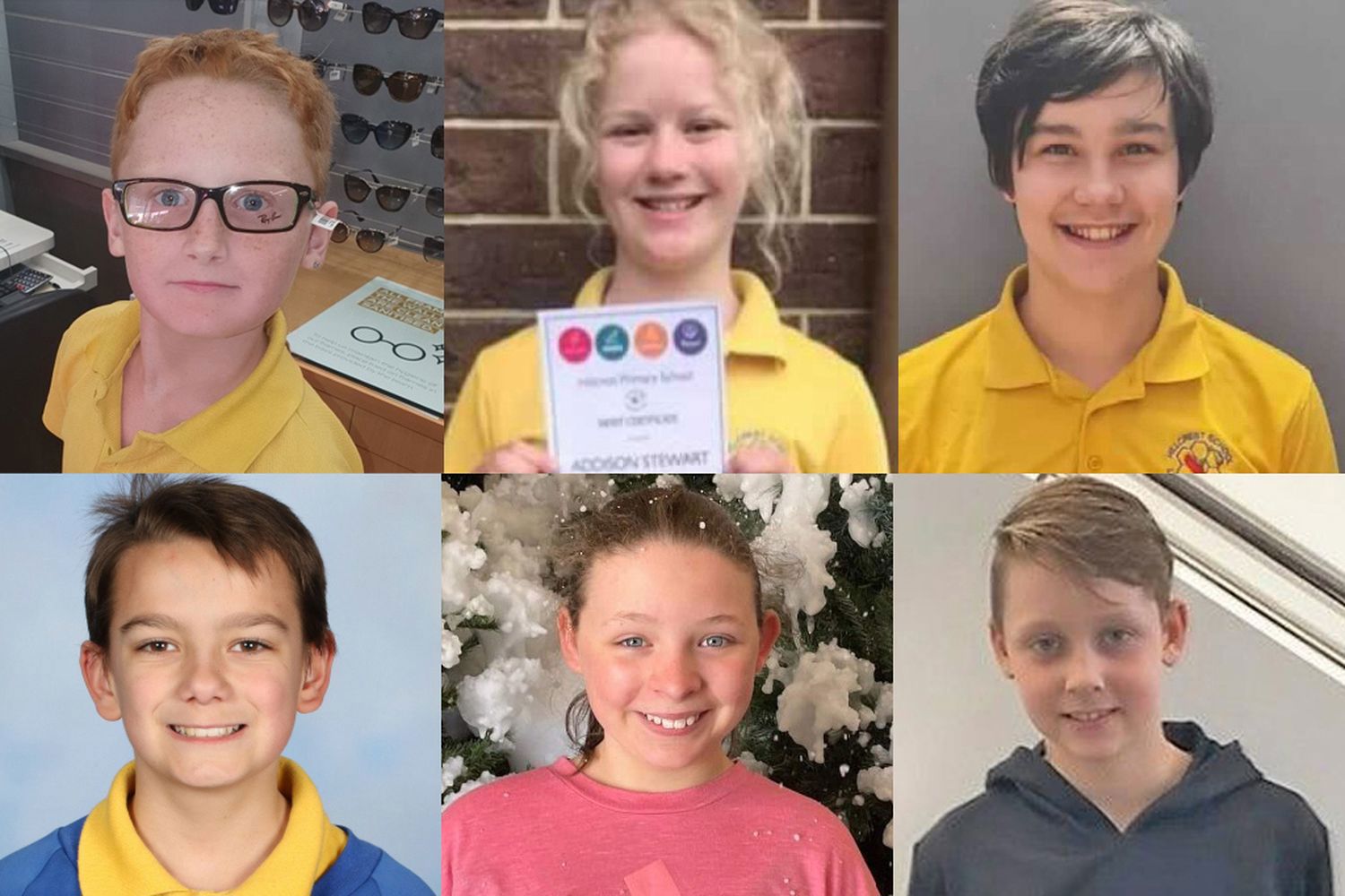 Six children - Zane Mellor, Peter Dodt, Jalailah Jayne-Maree Jones, Addison Stewart, Jye Sheehan and Chace Harrison - were killed after a wind gust lifted the castle into the air at Hillcrest Primary School in northwest Tasmania on December 16, 2021.