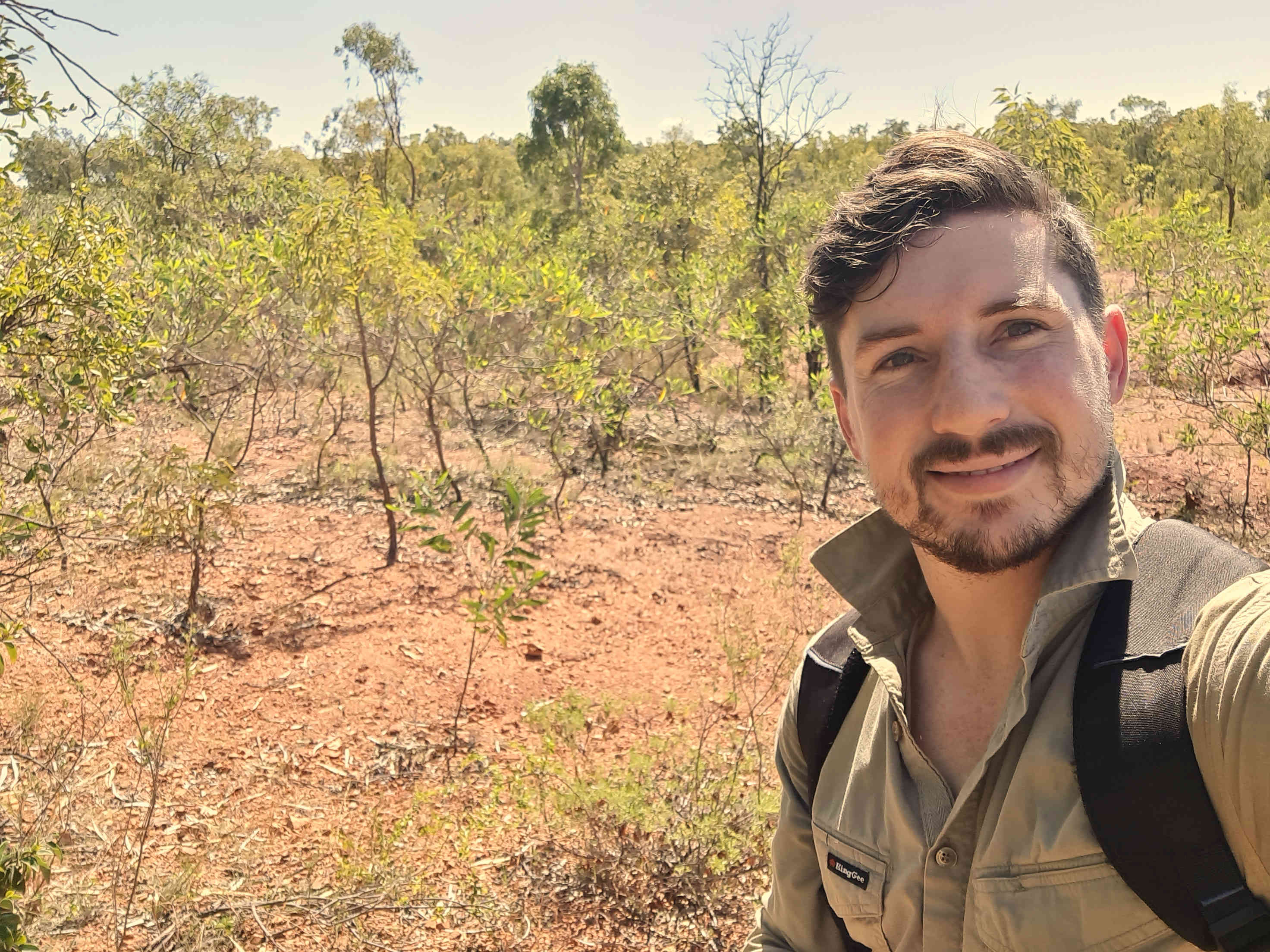 Dr Jeremy Wilson in the field.