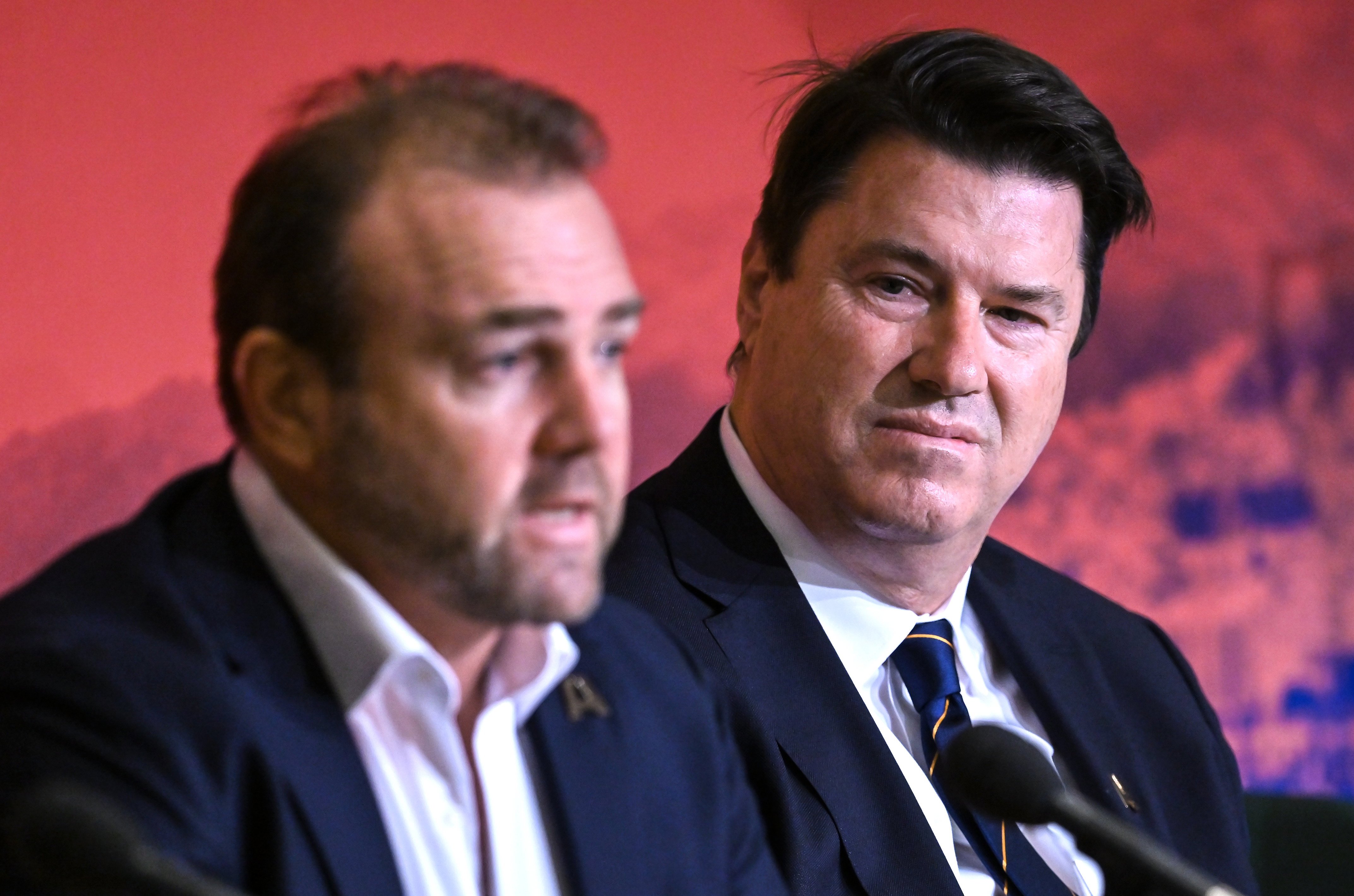 Rugby Australia chief executive Andy Marinos and chairman Hamish McLennan.