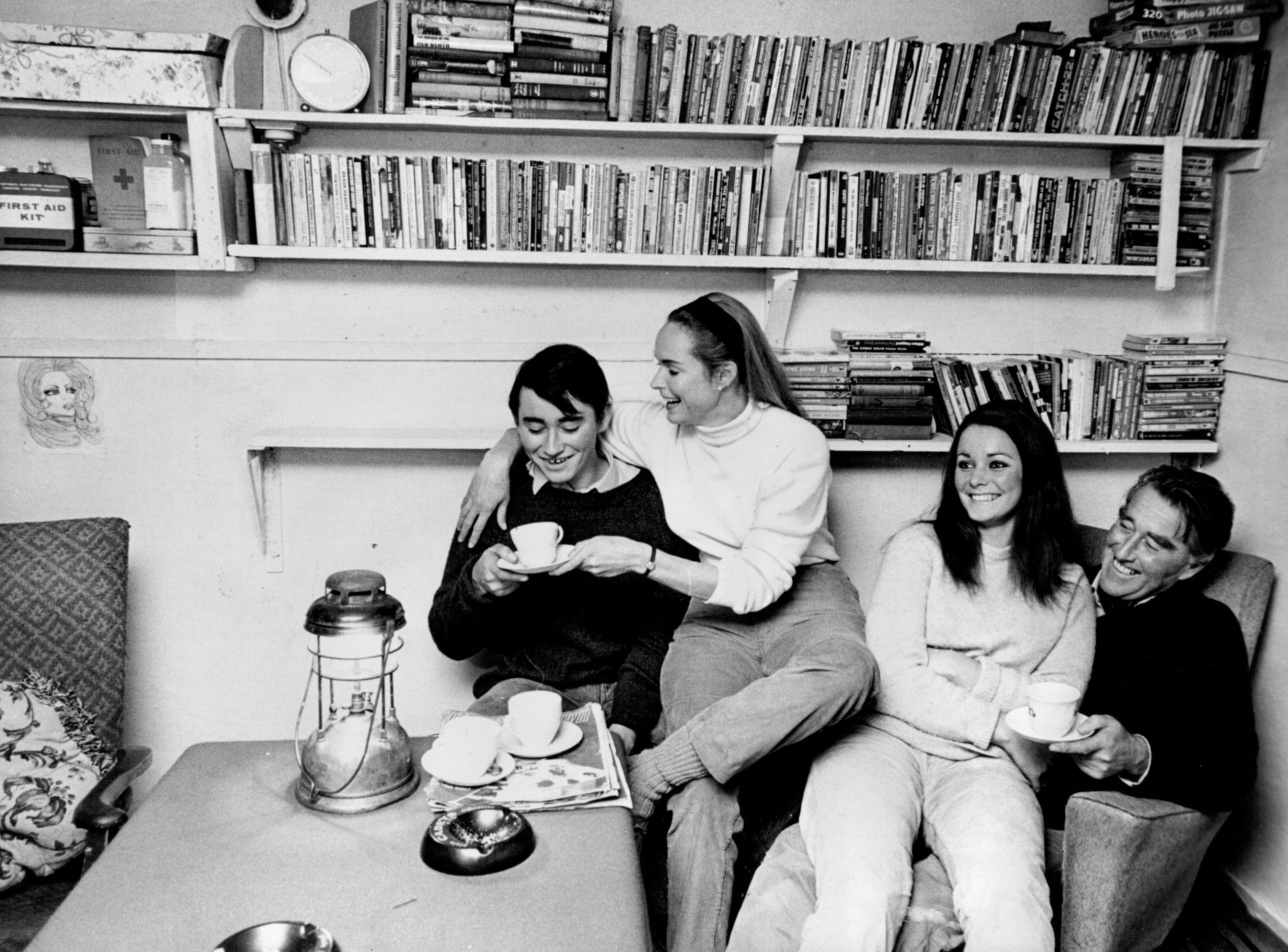 From left are Michael, Joan, Penny and Roy Bates, the British family who set up their own mini-nation in the North Sea