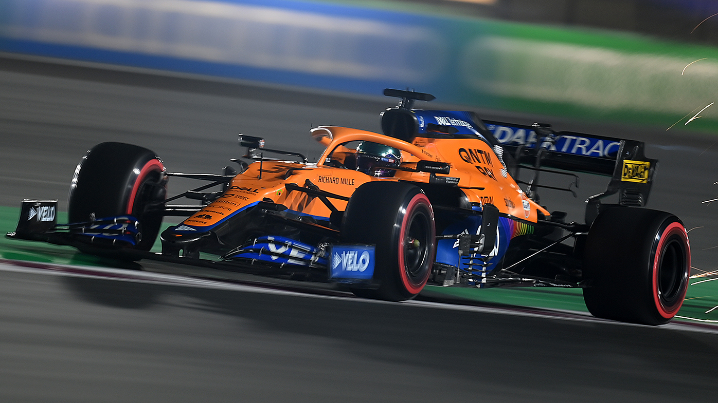 Daniel Ricciardo on the way to finishing 12th at the Qatar Grand Prix.