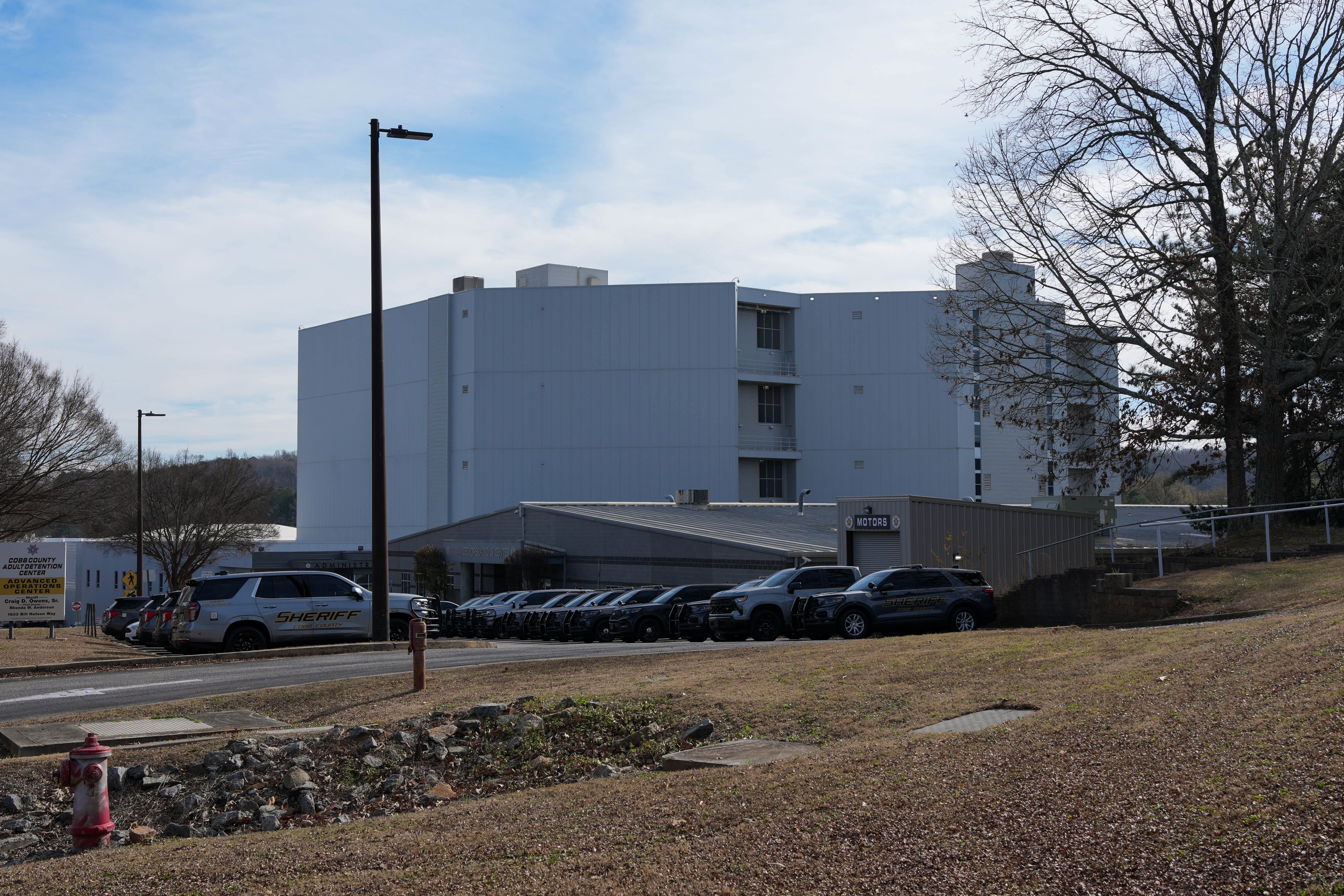The Cobb County Adult Detention Center in Marietta, Georgia, on December 17, where Mahendra "Mick" Patel was held for more than 40 days.