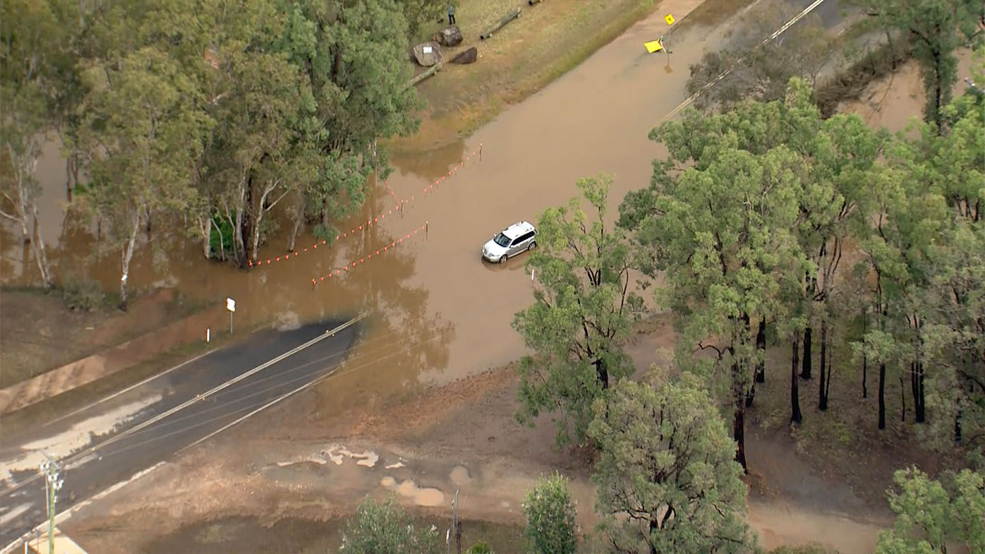 Floodwaters in Singleton