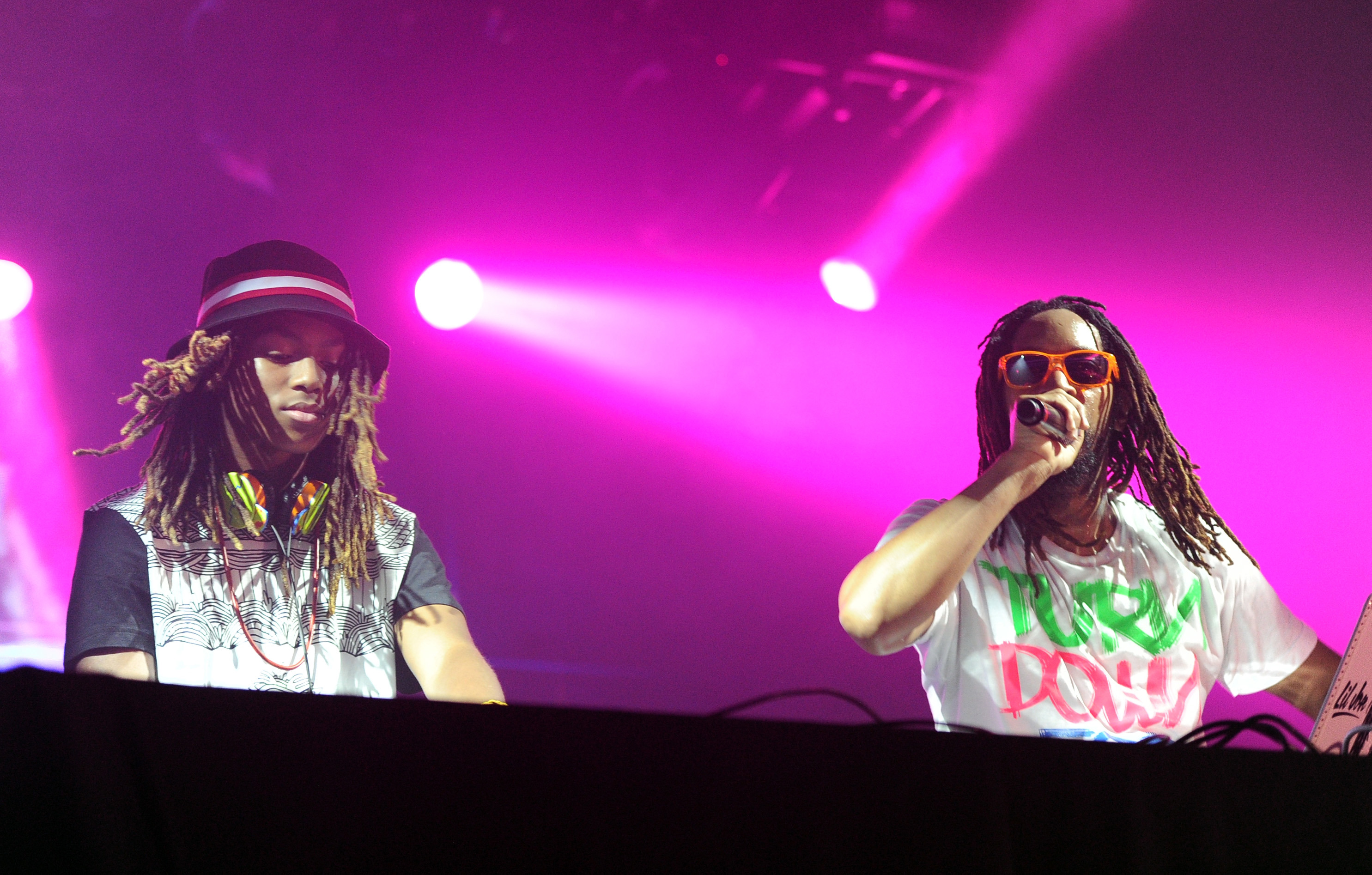 Lil John and DJ Young during 97.1 AMP RADIO's Amplify 2014 concert at the Hollywood Palladium on March 22, 2014 in Hollywood, California.
