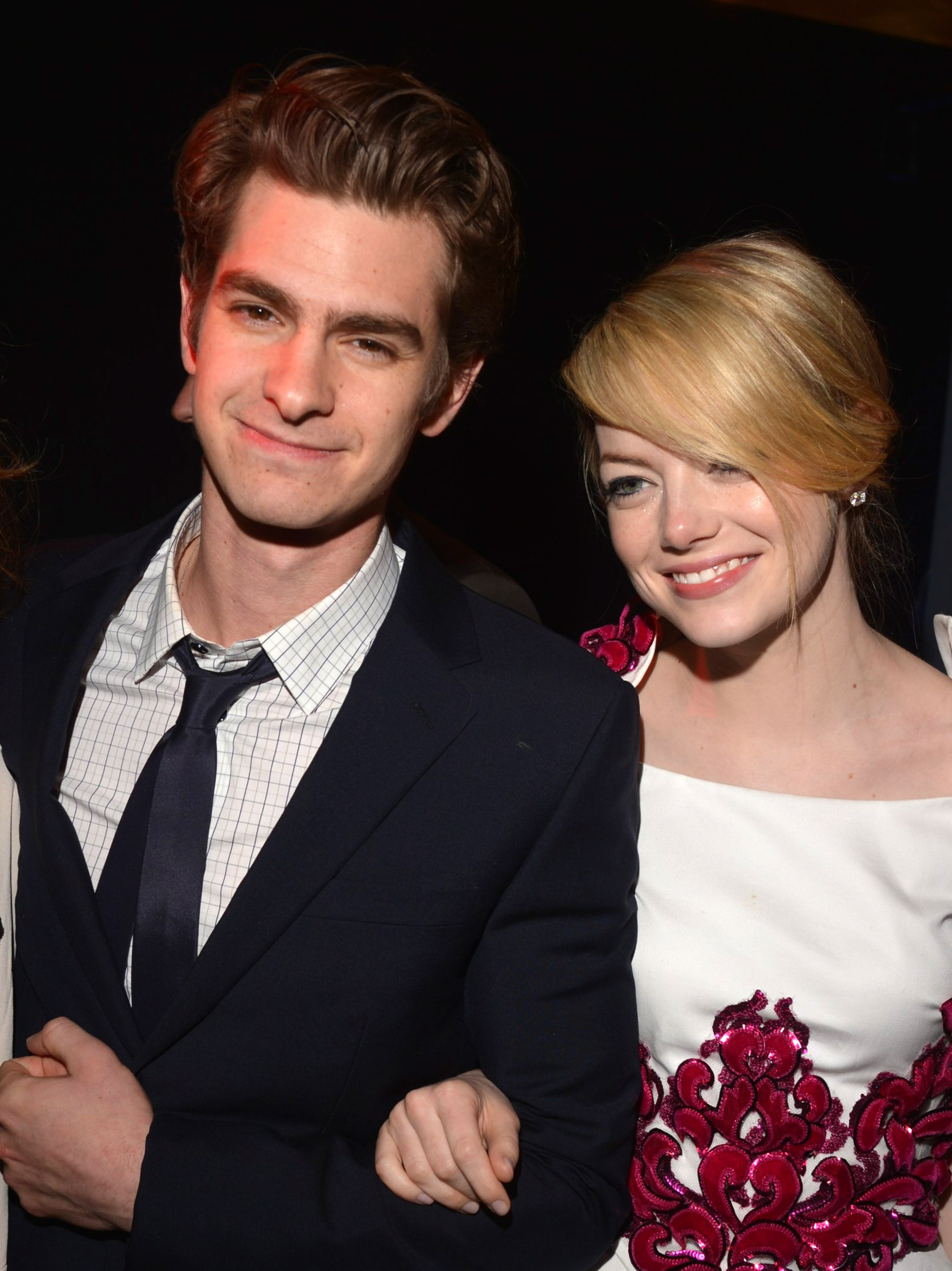 Andrew Garfield and Emma Stone attend the afterparty for the Los Angeles premiere of The Amazing Spider-man -n 2012.