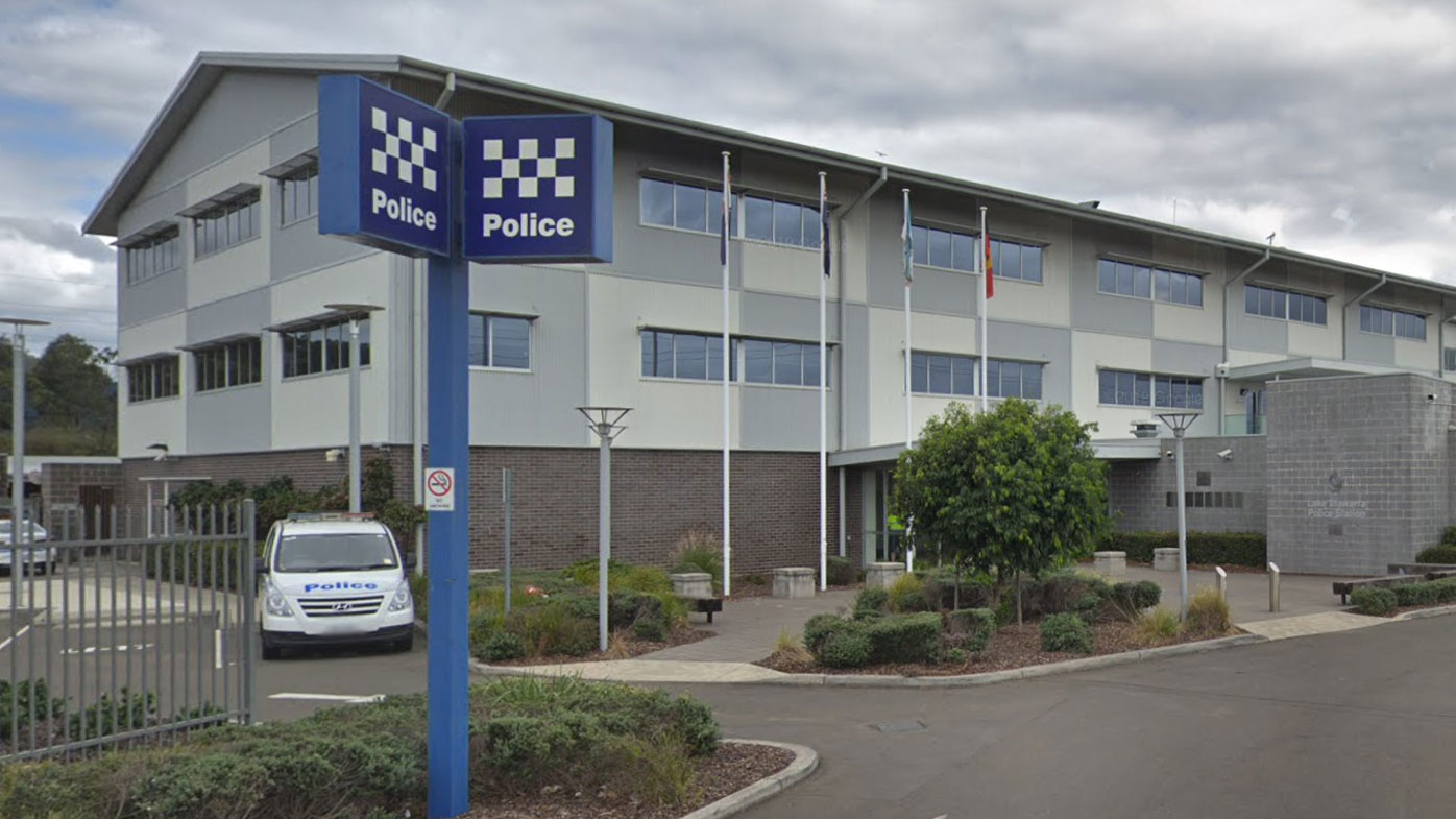 A man was arrested and taken to Lake Illawarra Police Station for allegedly stalking two teenage girls.