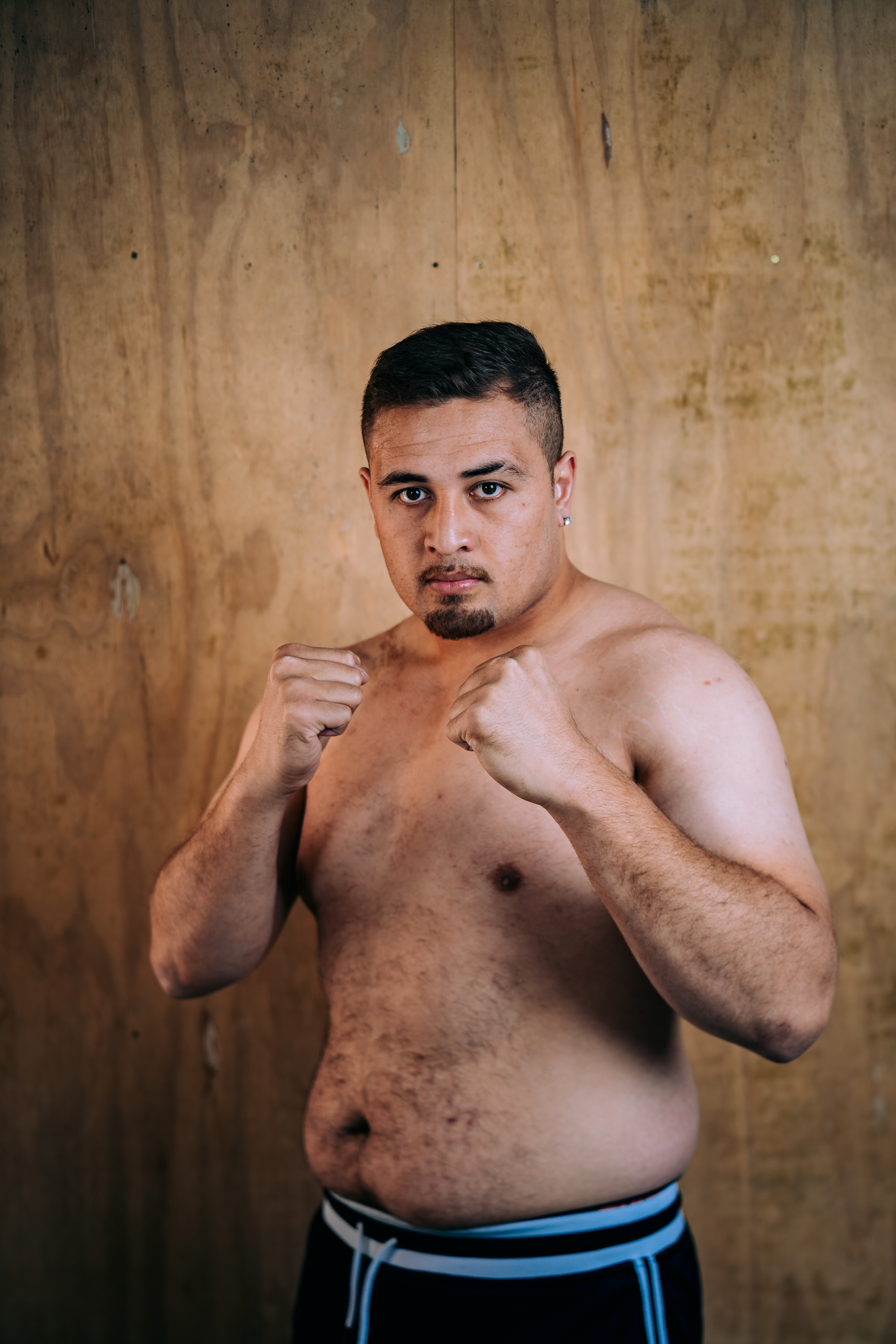 New Zealand heavyweight boxer Kiki Leutele.