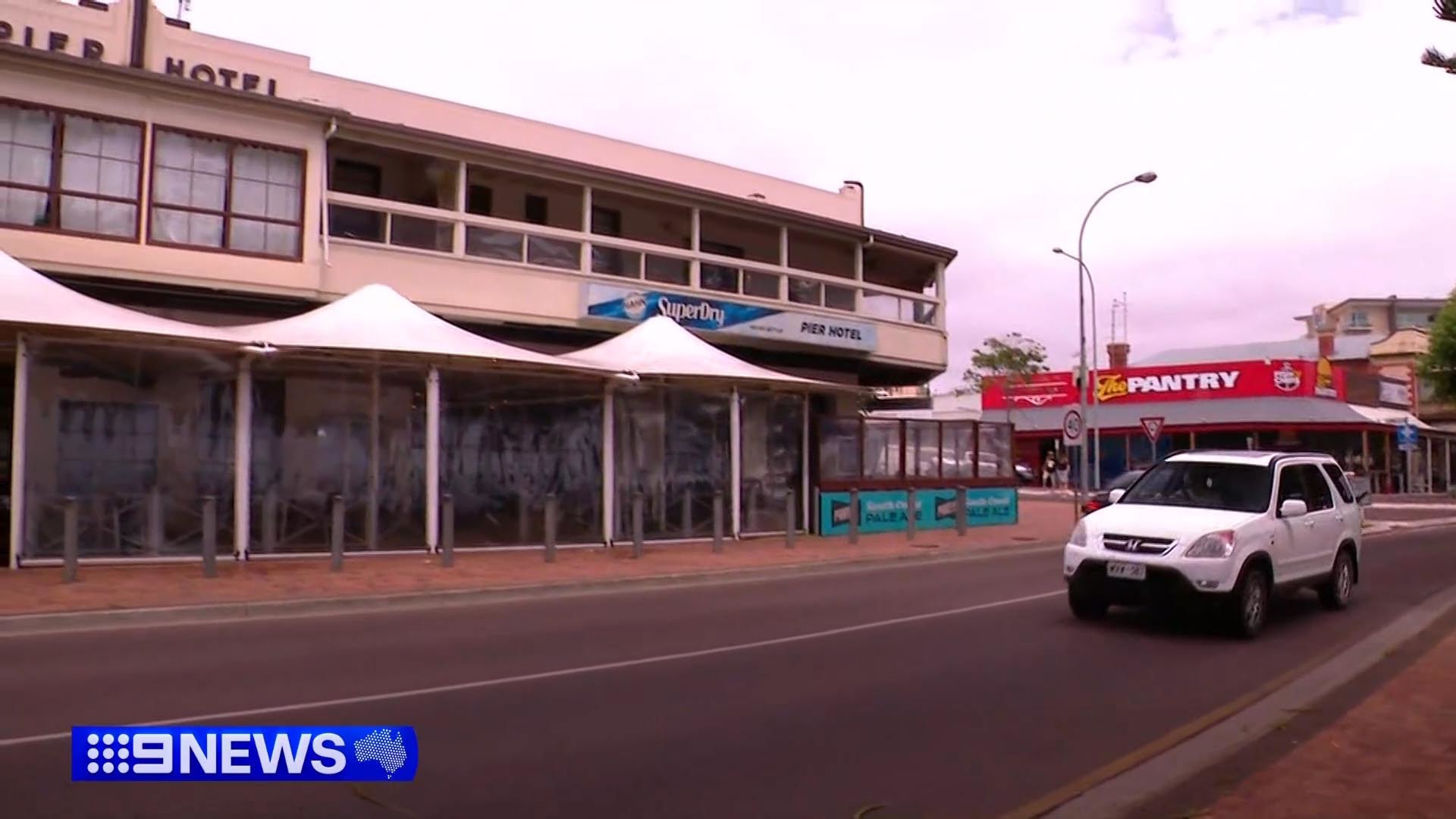 A sickening one punch attack outside a South Australian pub has left a 26-year-old man in hospital.