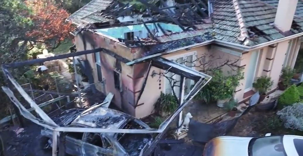 Helen and Geoff Packer's home destroyed by fire